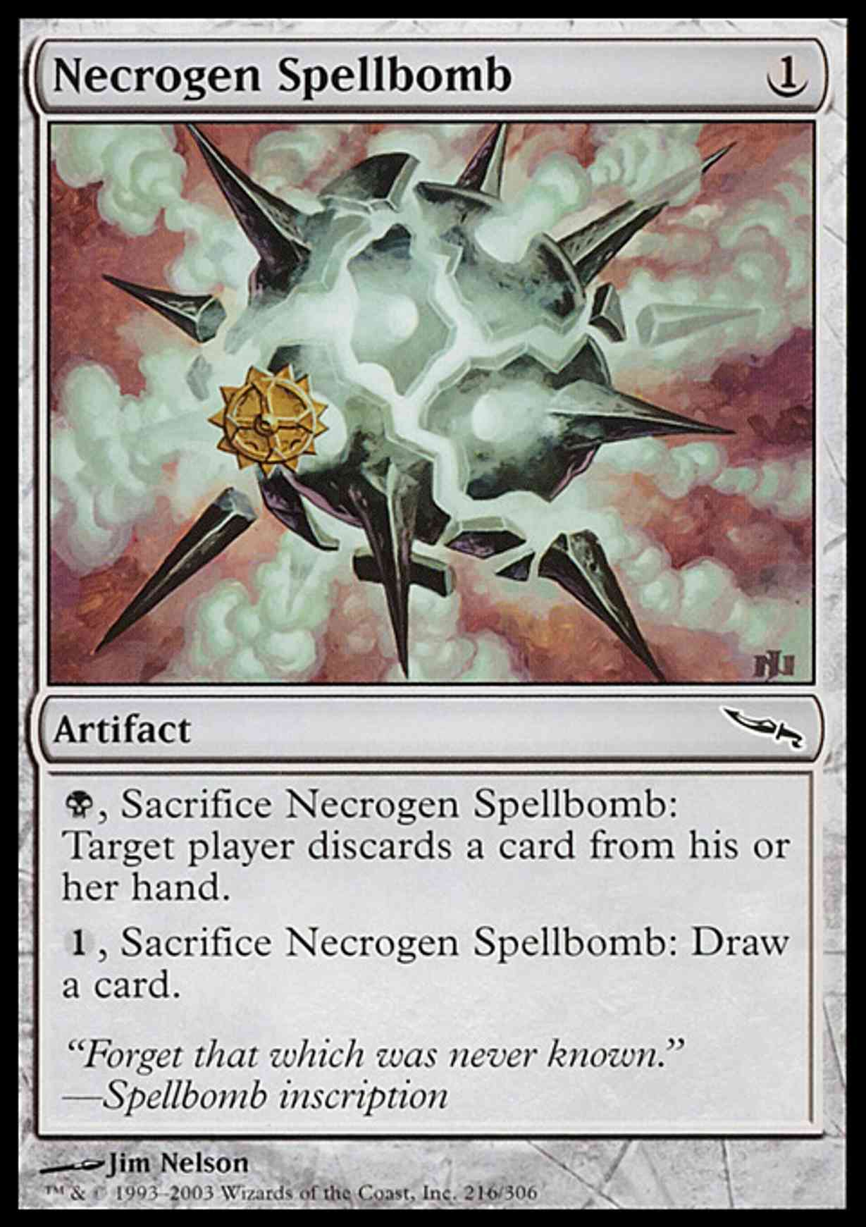 Necrogen Spellbomb magic card front