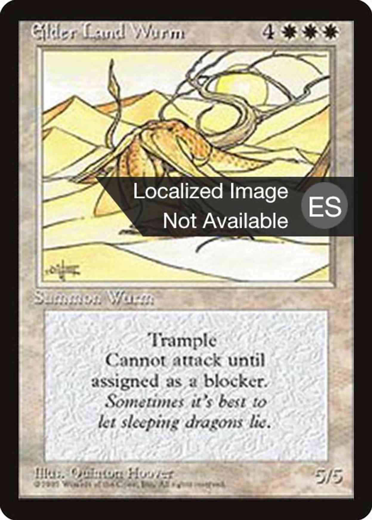 Elder Land Wurm magic card front