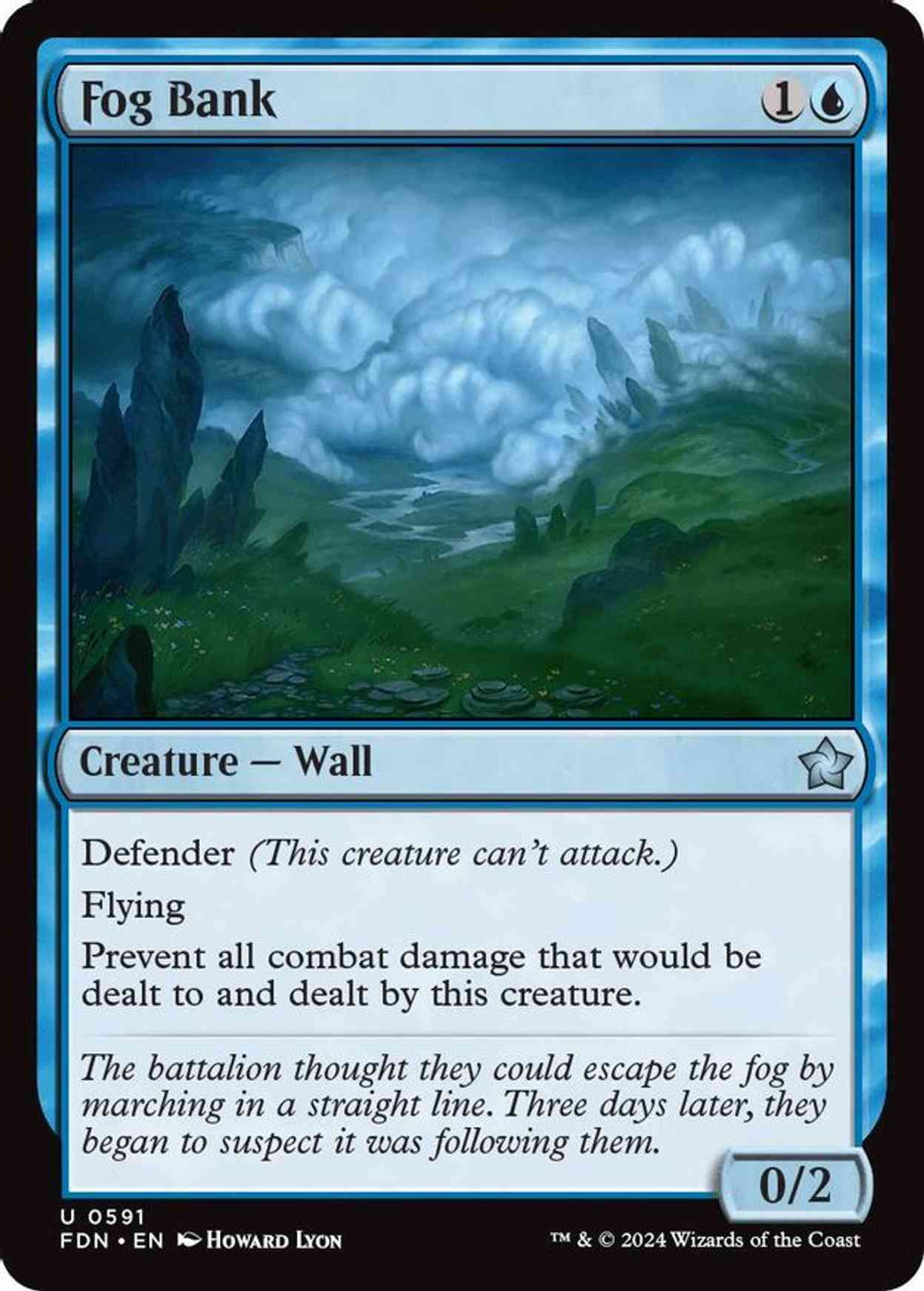 Fog Bank magic card front