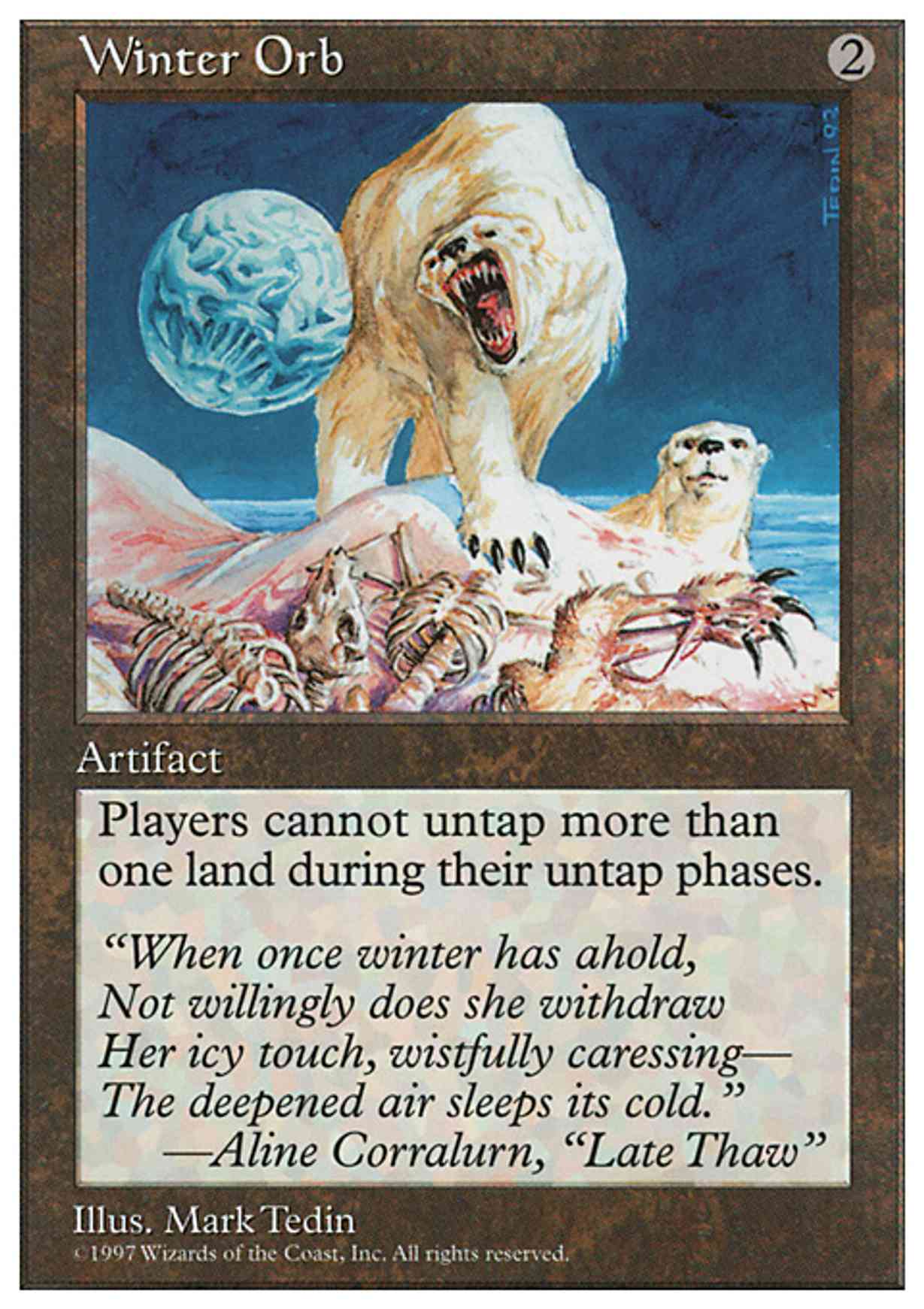 Winter Orb magic card front