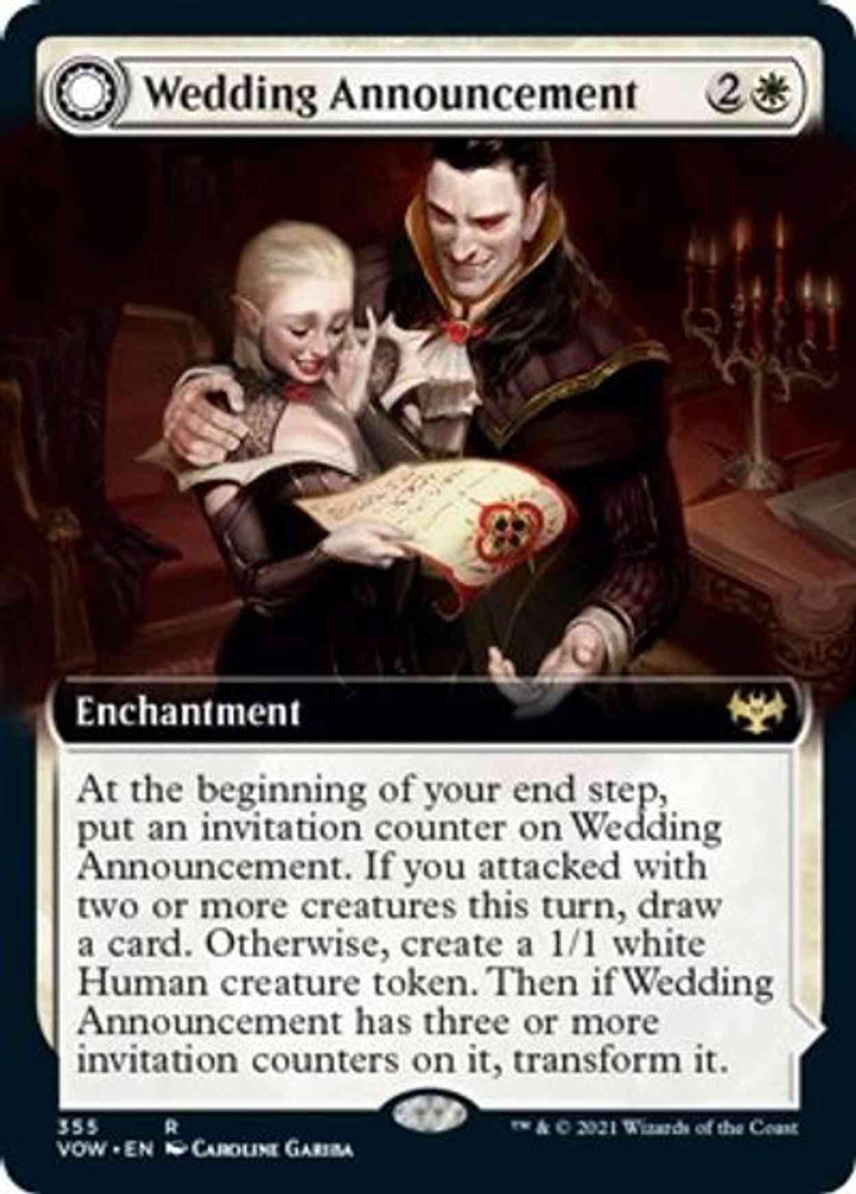 Wedding Announcement (Extended Art) magic card front