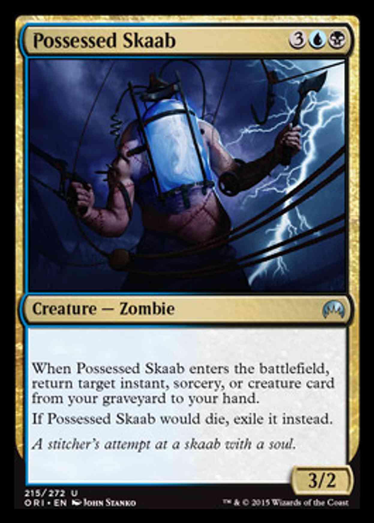 Possessed Skaab magic card front