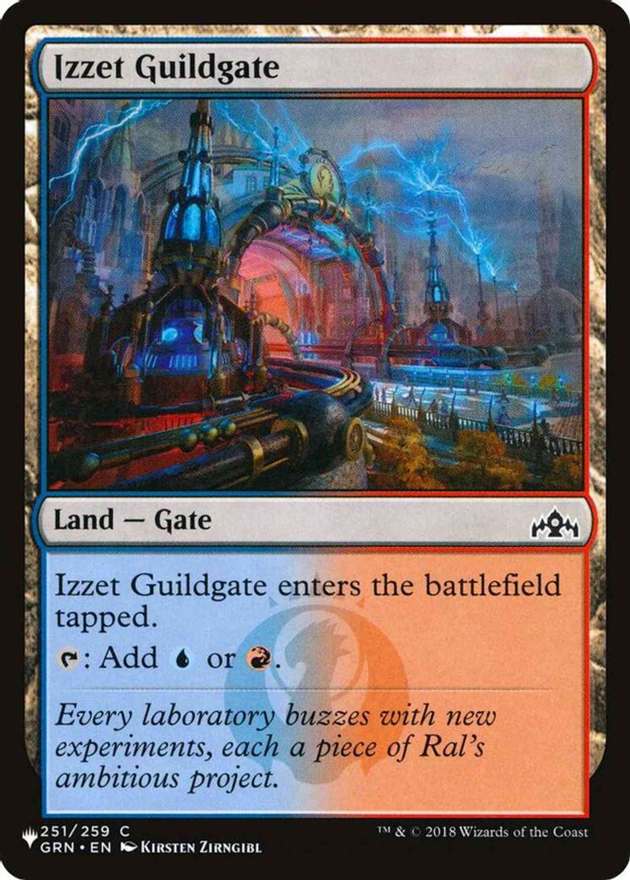 Izzet Guildgate magic card front