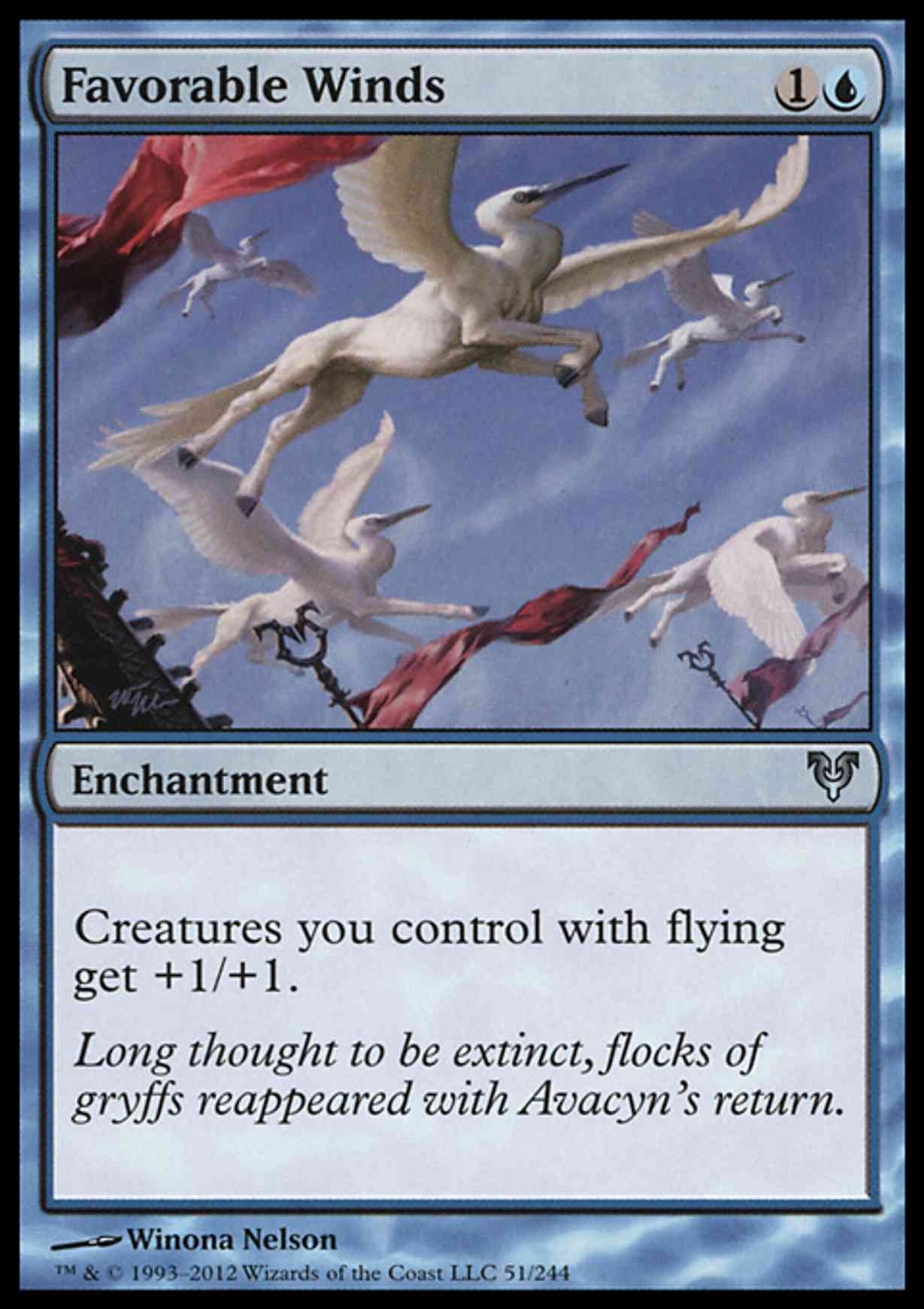 Favorable Winds magic card front