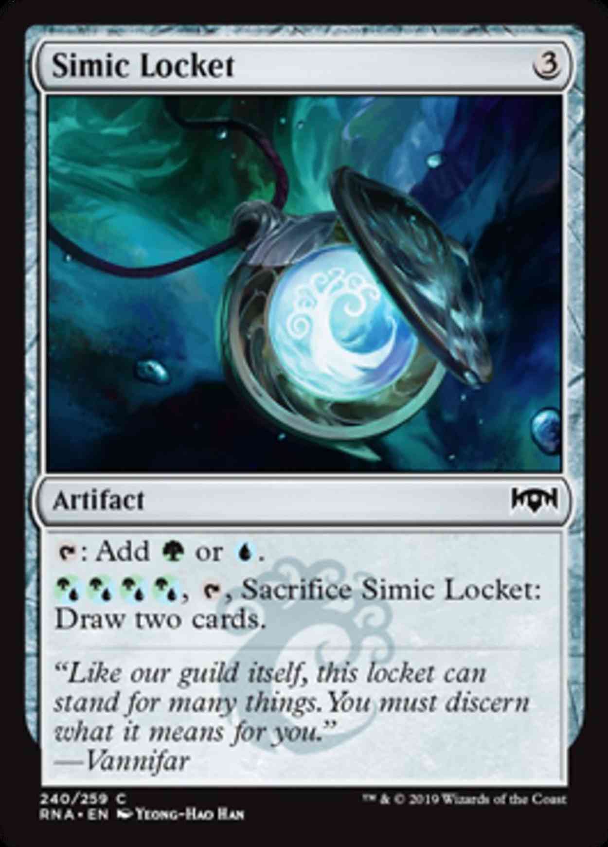 Simic Locket magic card front