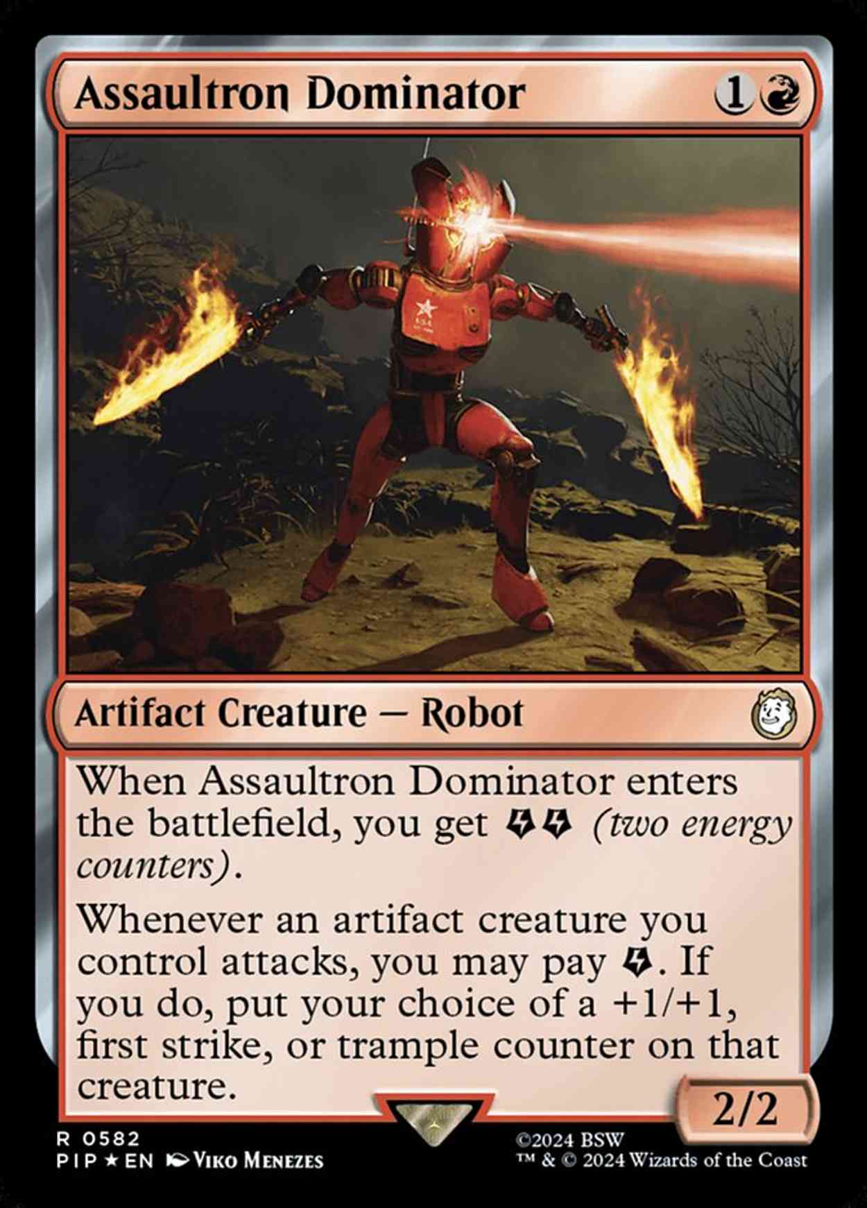 Assaultron Dominator (Surge Foil) magic card front