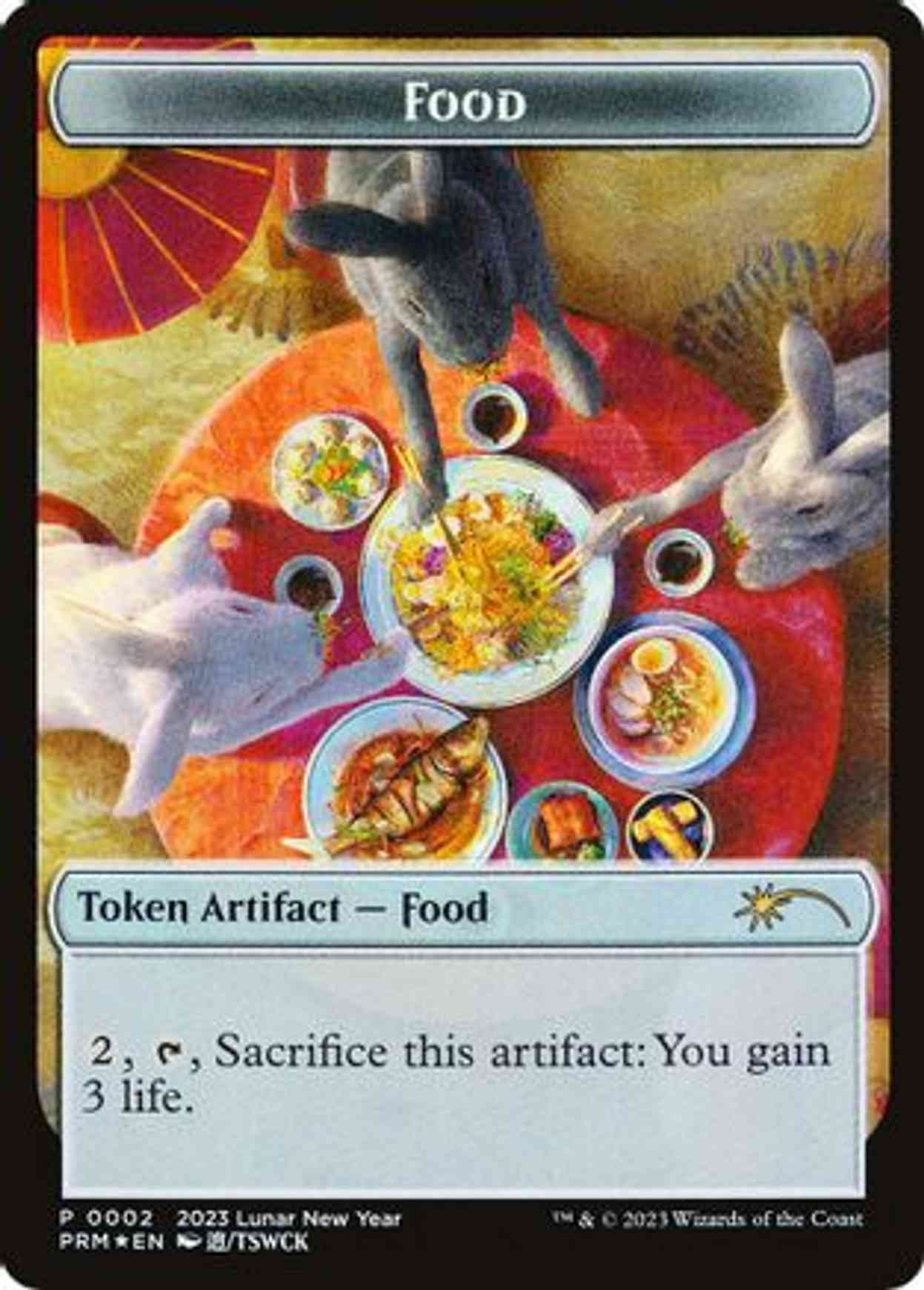Food Token (Year of the Rabbit 2023) magic card front