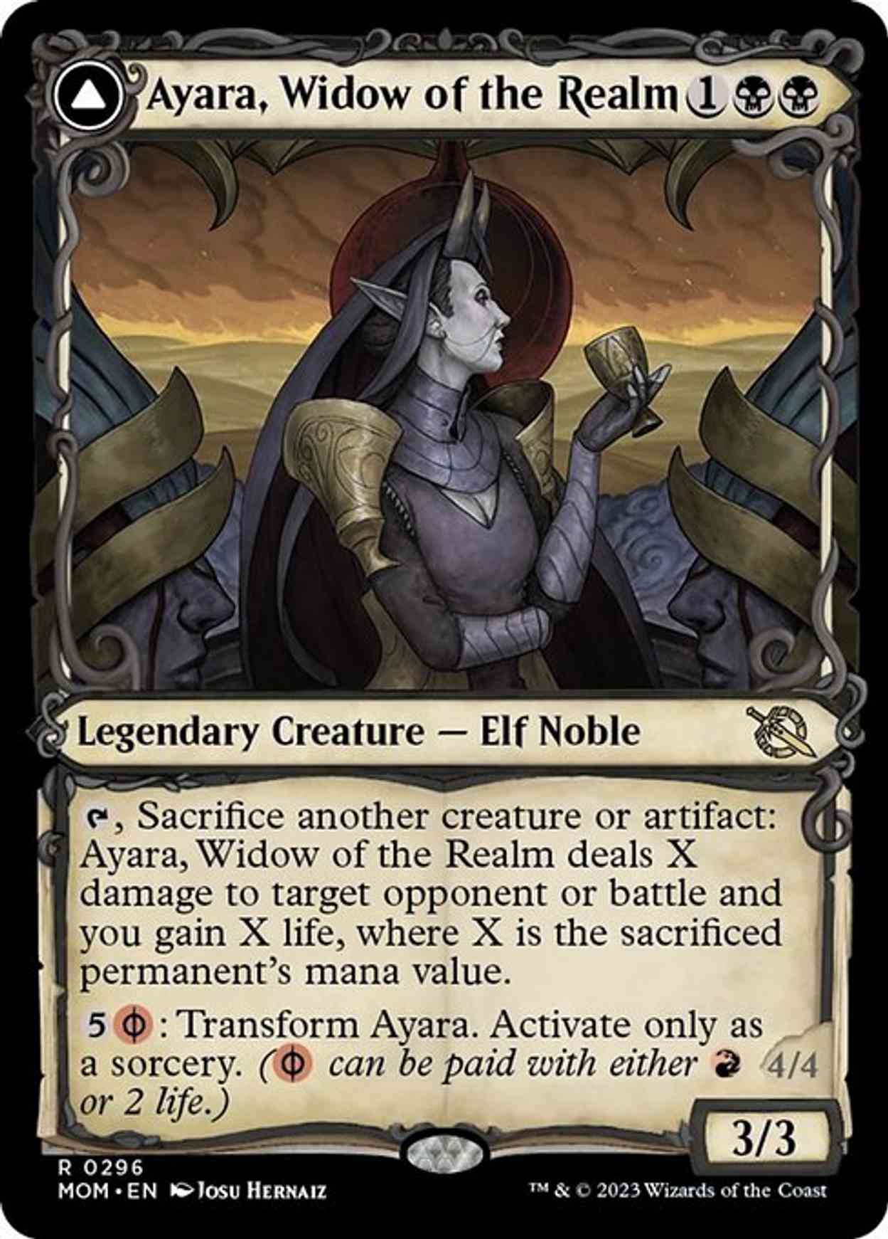 Ayara, Widow of the Realm (Showcase) magic card front