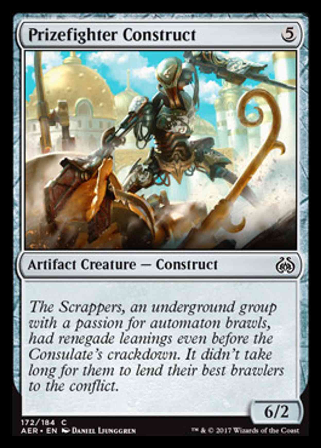 Prizefighter Construct magic card front