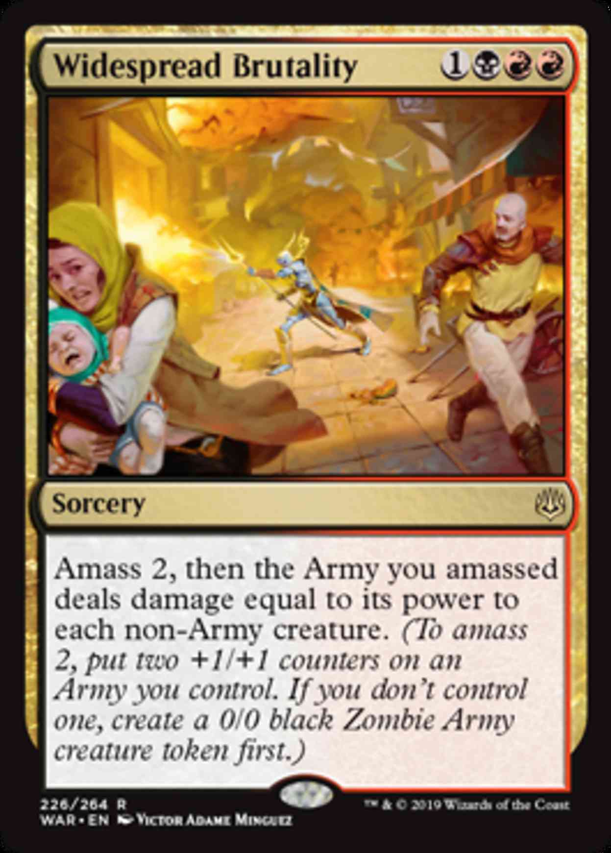 Widespread Brutality magic card front