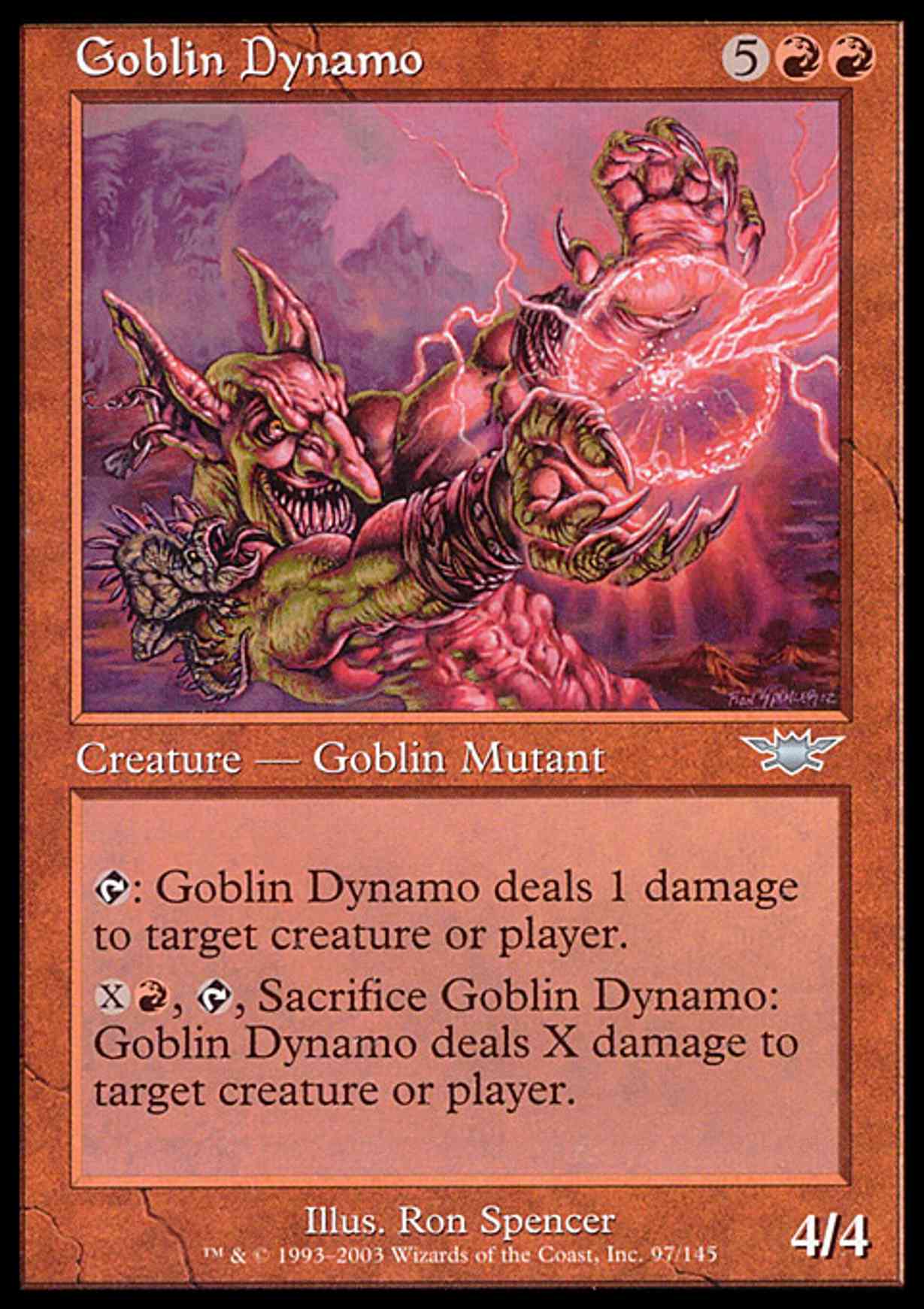Goblin Dynamo magic card front