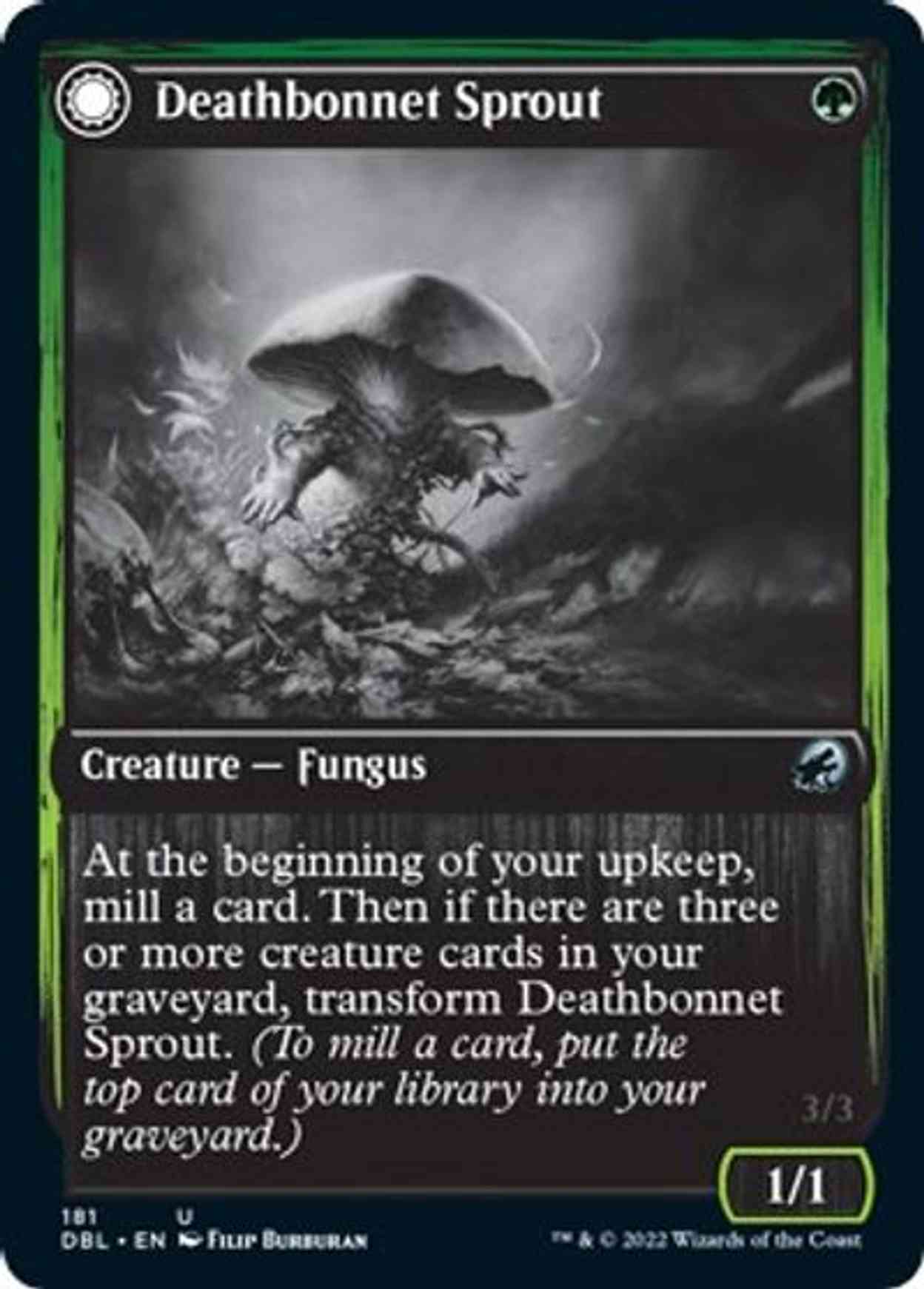 Deathbonnet Sprout magic card front