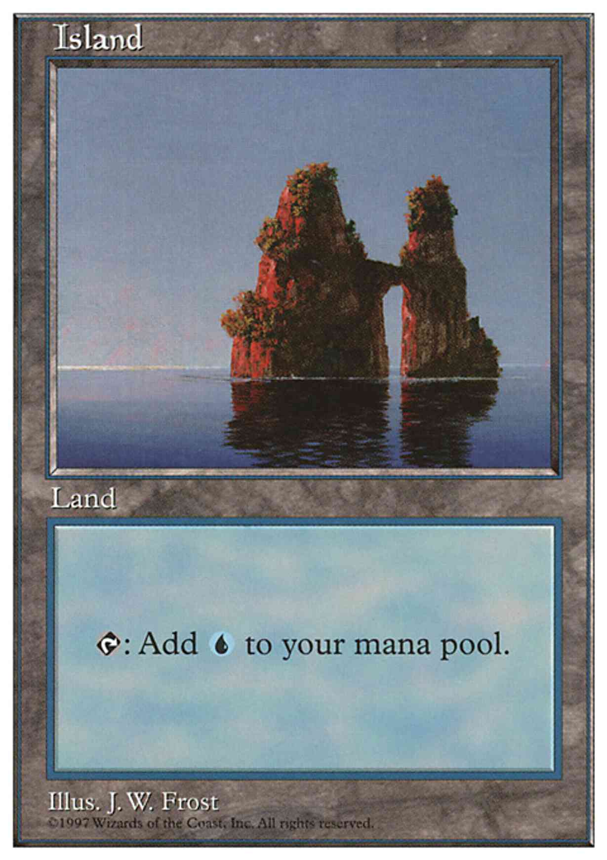 Island (436) magic card front