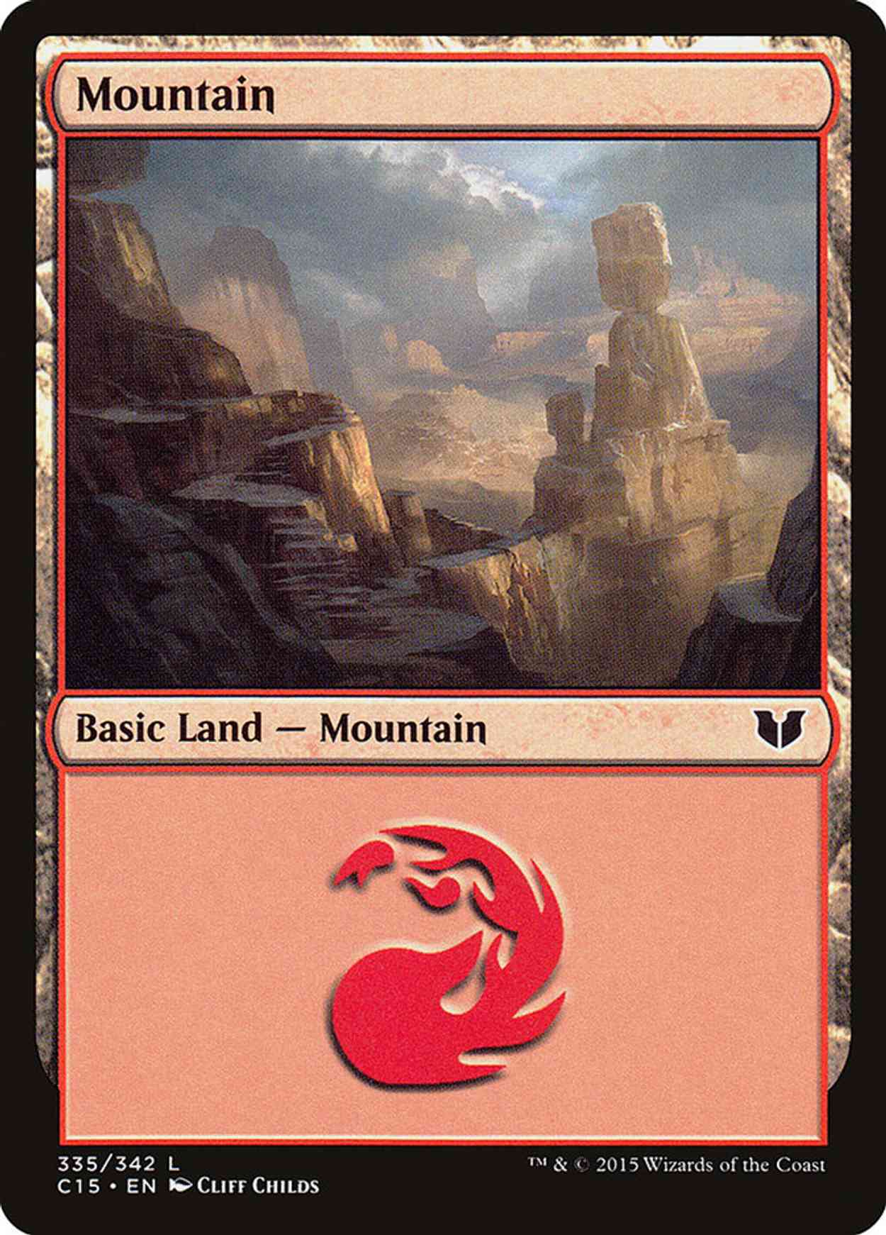 Mountain (335) magic card front