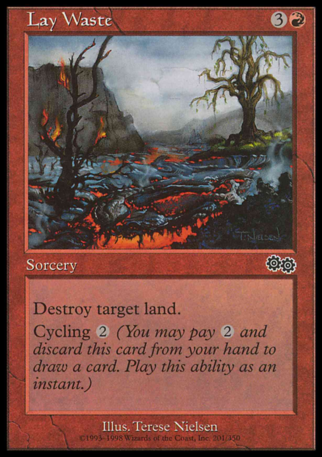 Lay Waste magic card front