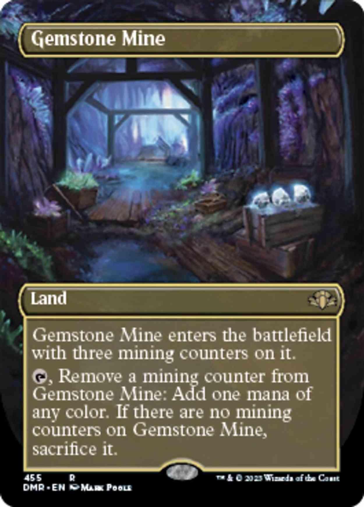 Gemstone Mine (Borderless) magic card front