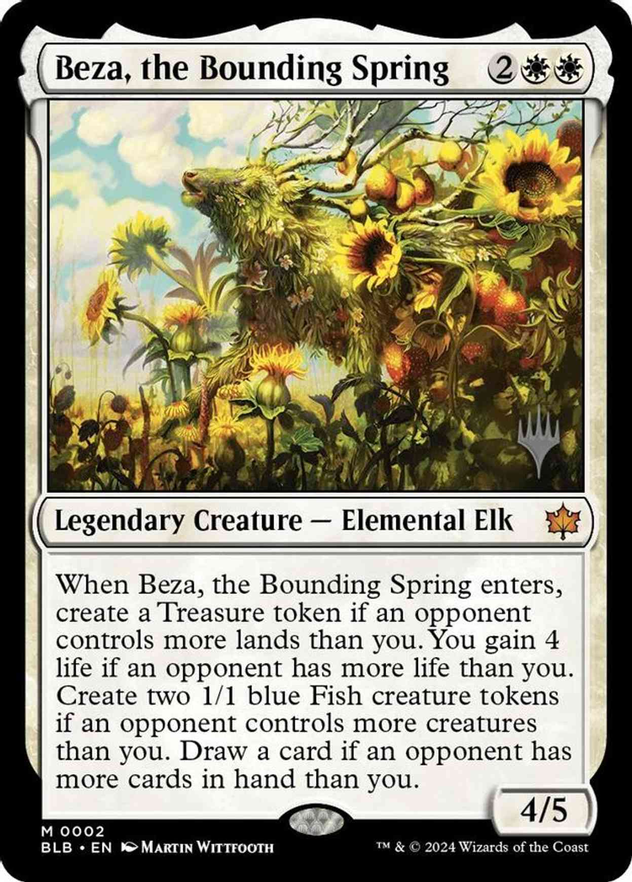 Beza, the Bounding Spring magic card front