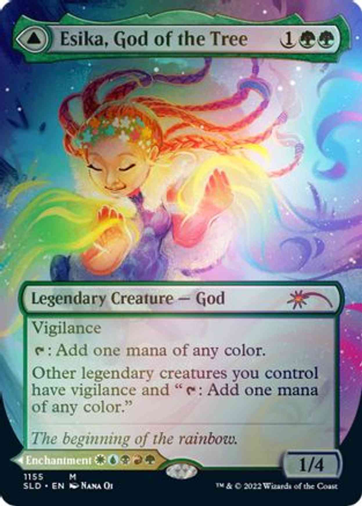 Esika, God of the Tree magic card front