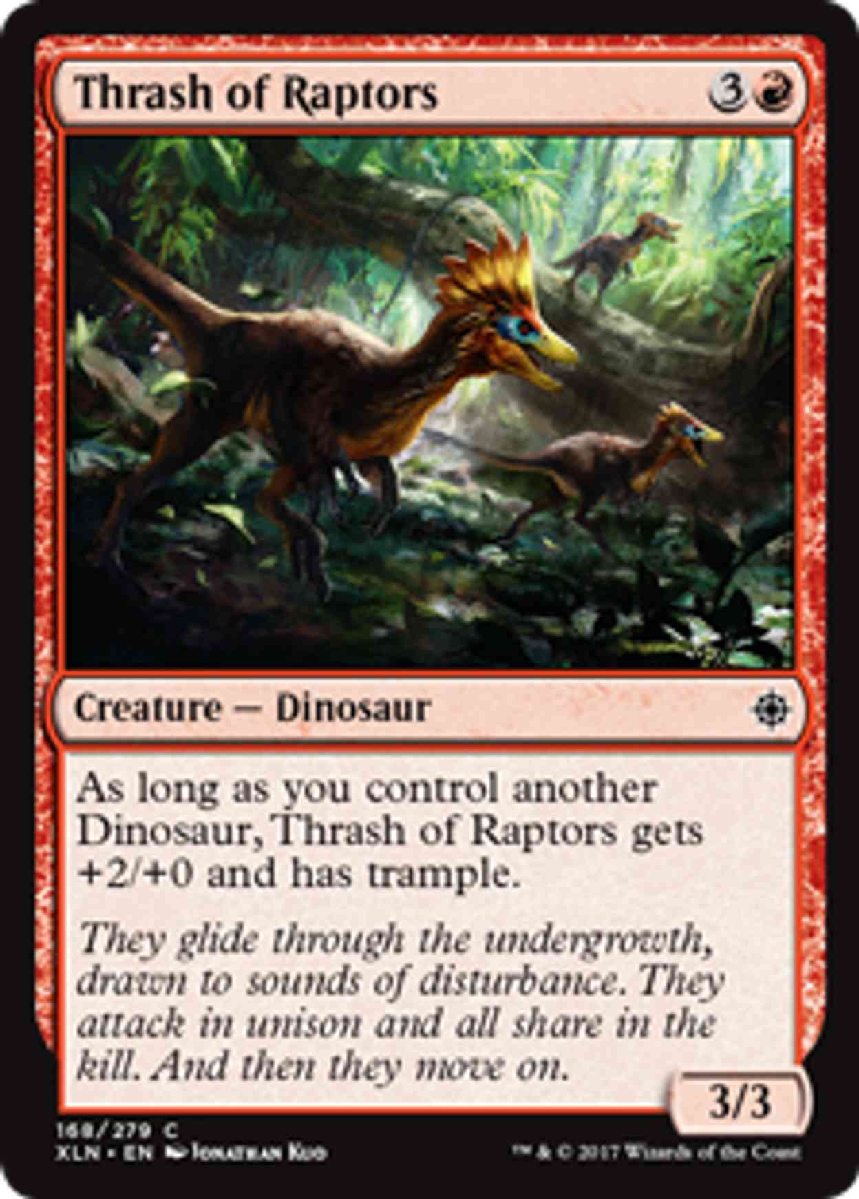 Thrash of Raptors magic card front