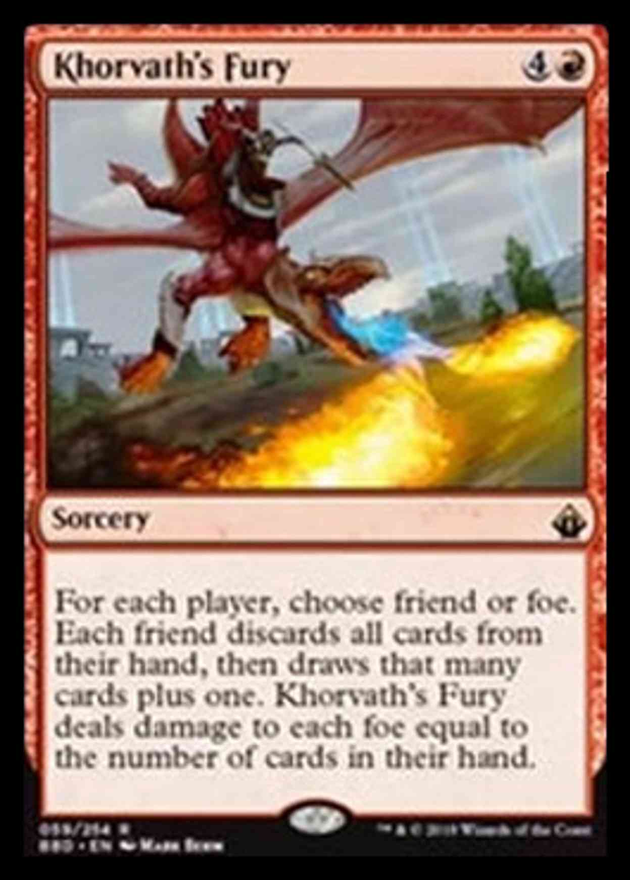 Khorvath's Fury magic card front