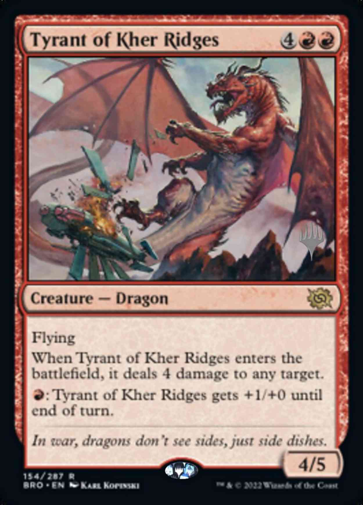 Tyrant of Kher Ridges magic card front