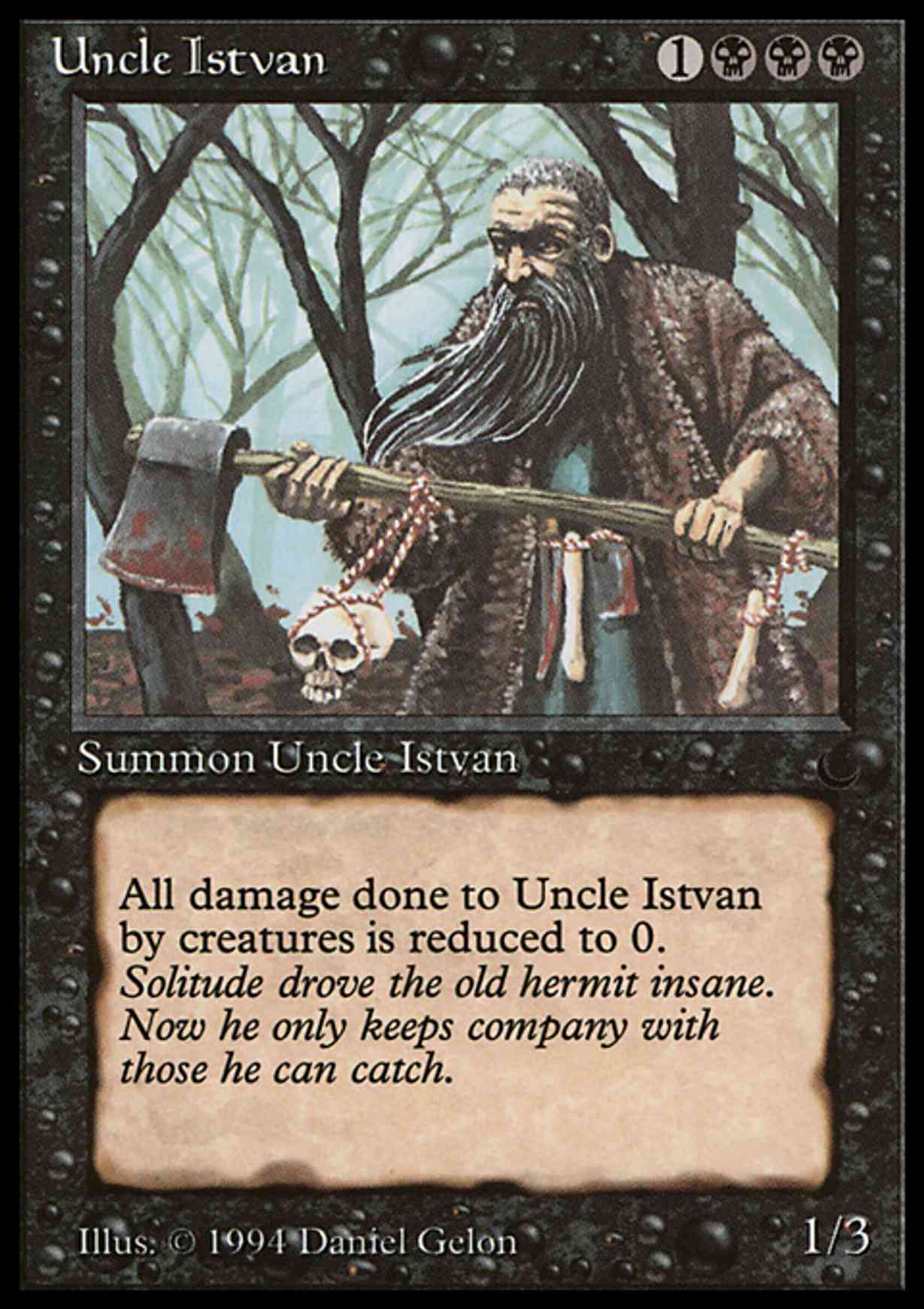 Uncle Istvan magic card front