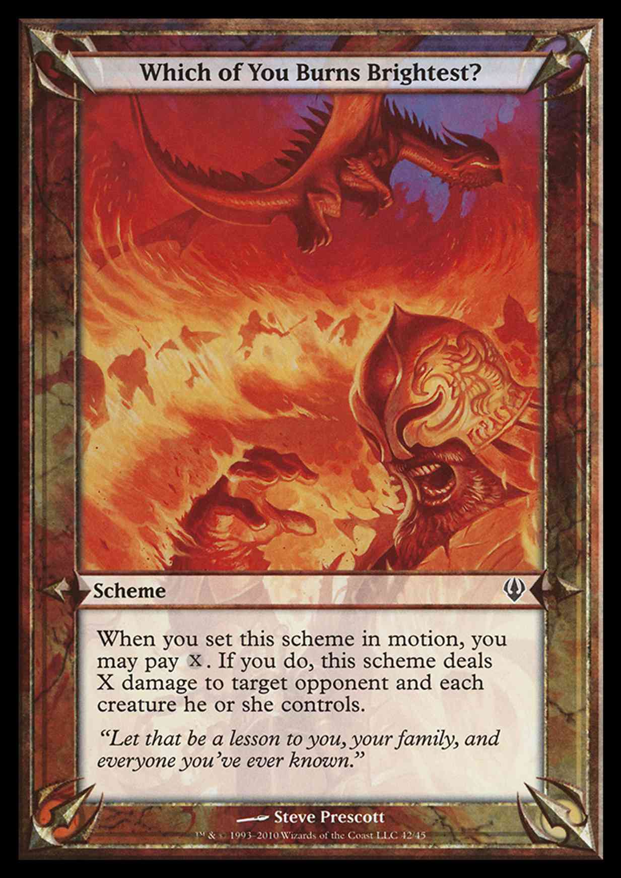Which of You Burns Brightest? (Archenemy) magic card front