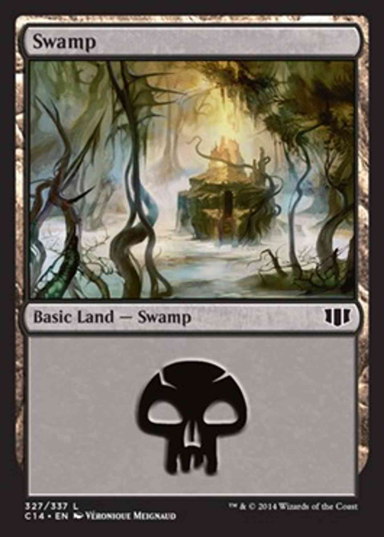 Swamp (327) magic card front