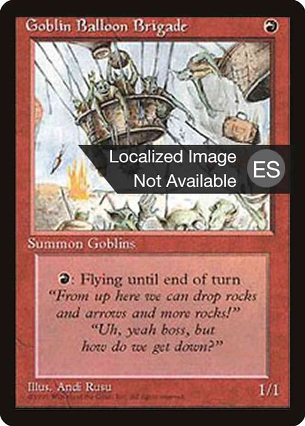 Goblin Balloon Brigade magic card front