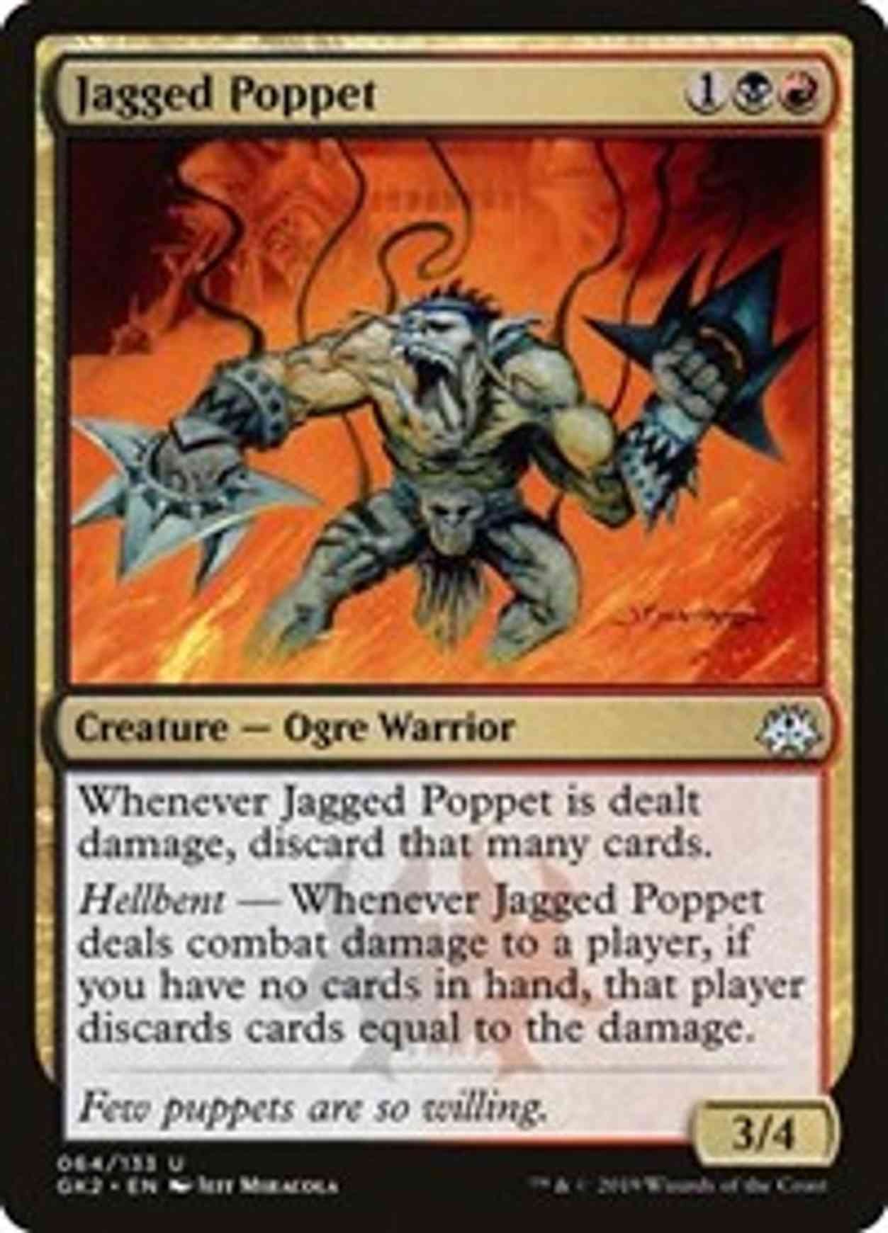 Jagged Poppet magic card front