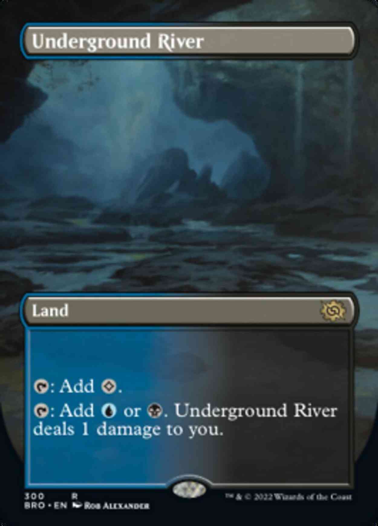 Underground River (Borderless) magic card front