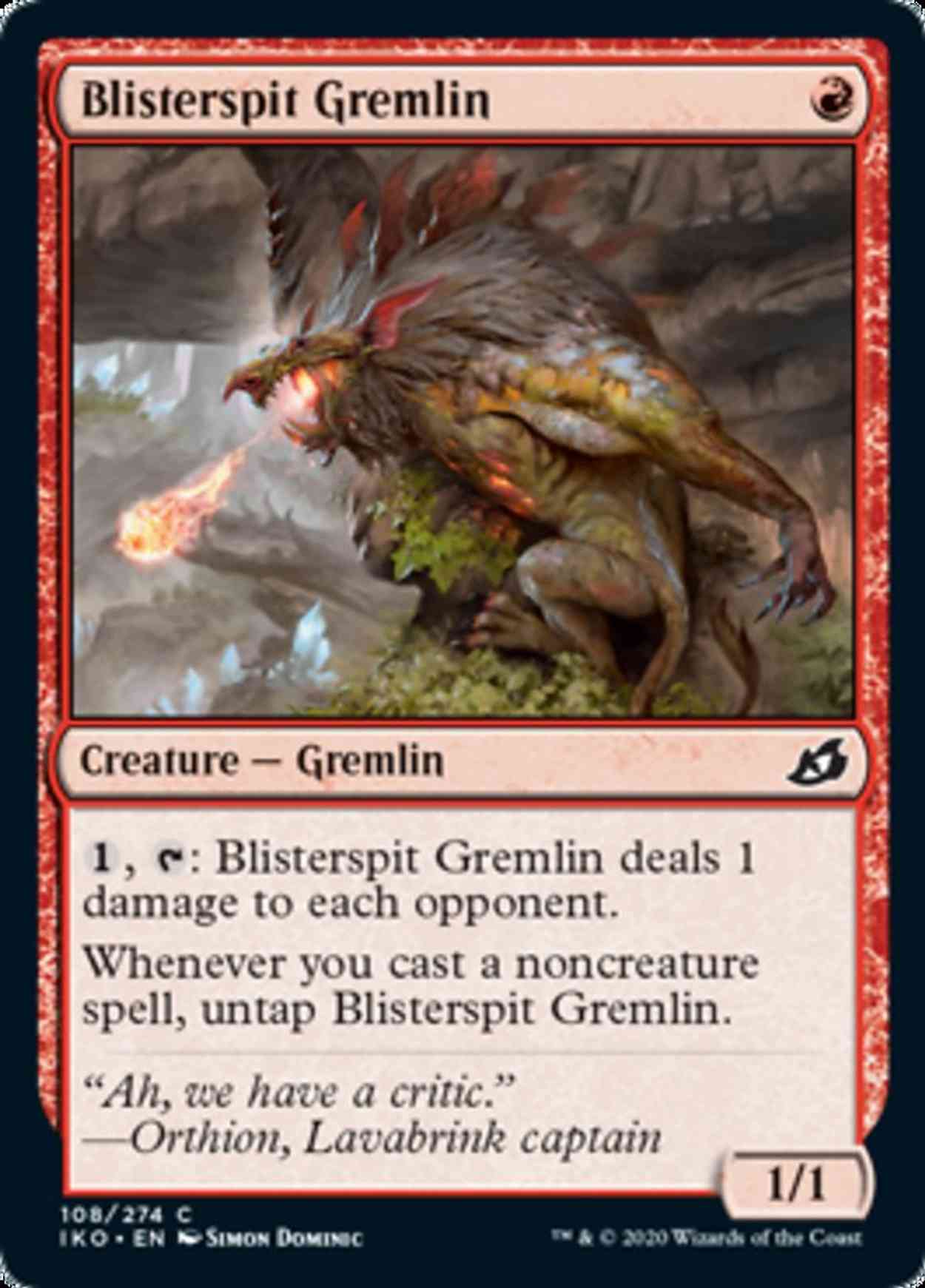 Blisterspit Gremlin magic card front