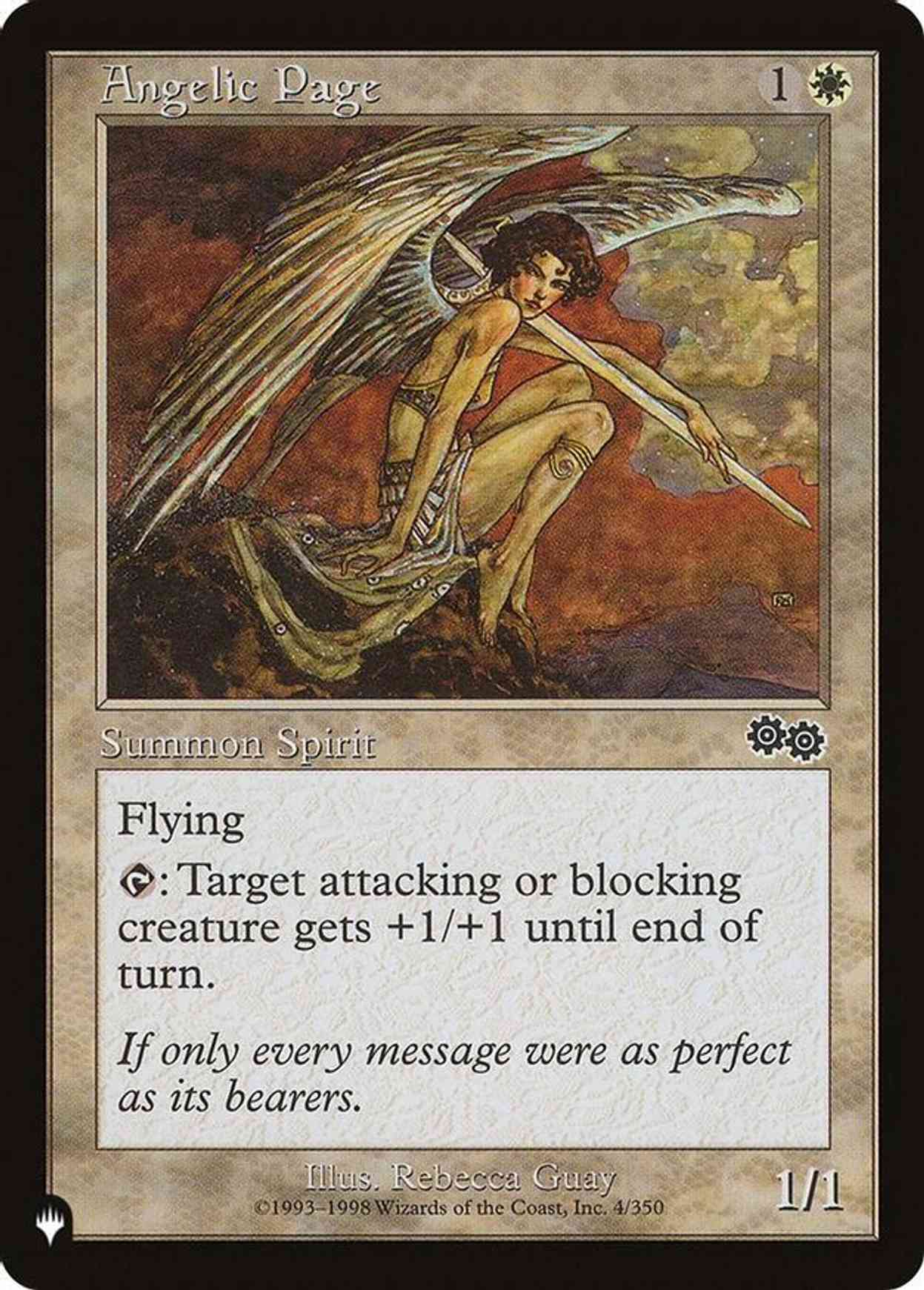 Angelic Page magic card front