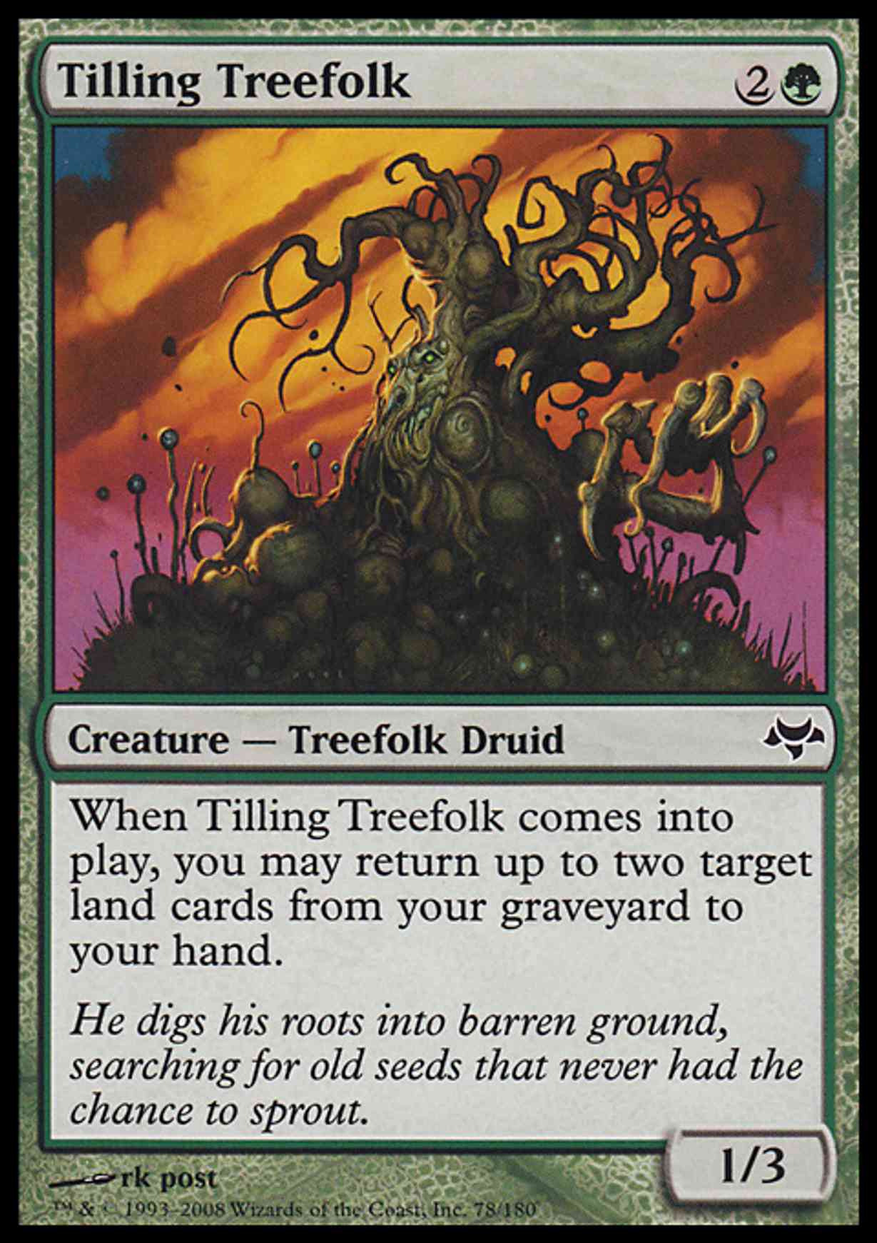 Tilling Treefolk magic card front