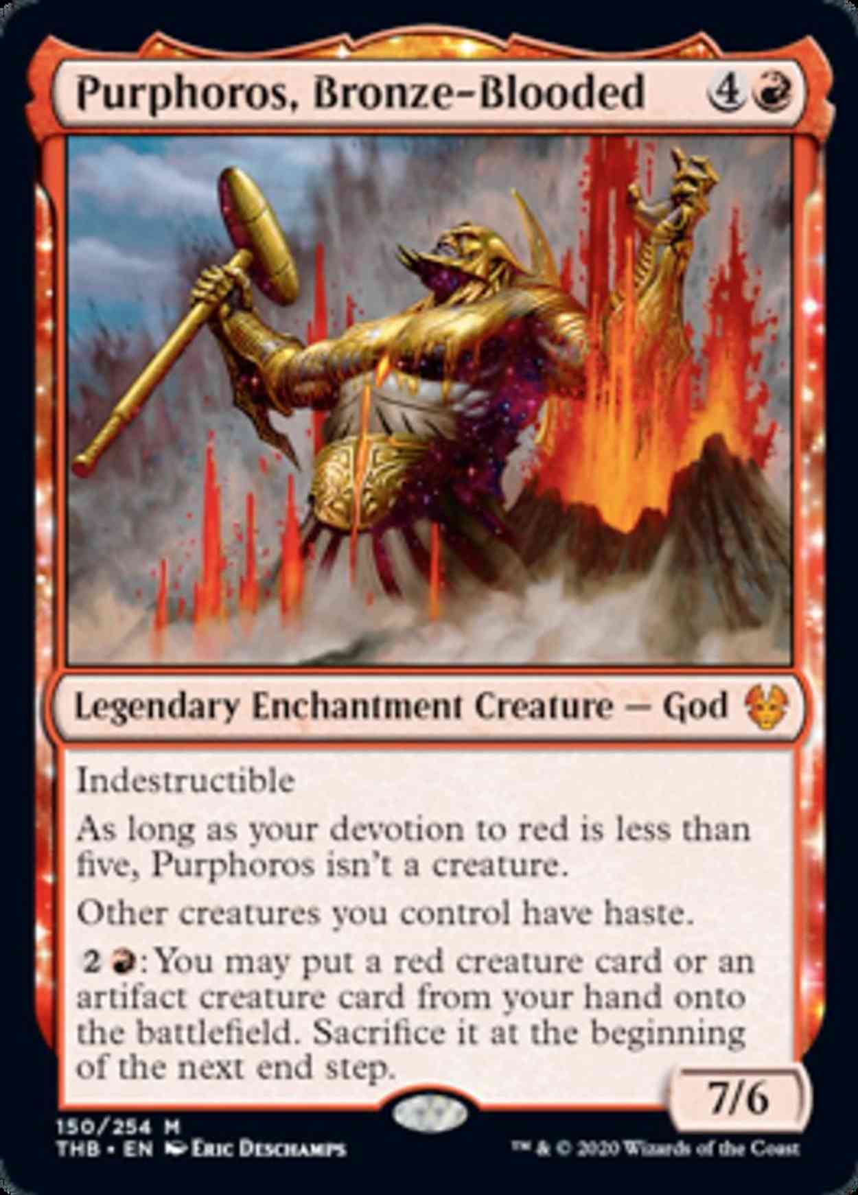 Purphoros, Bronze-Blooded magic card front