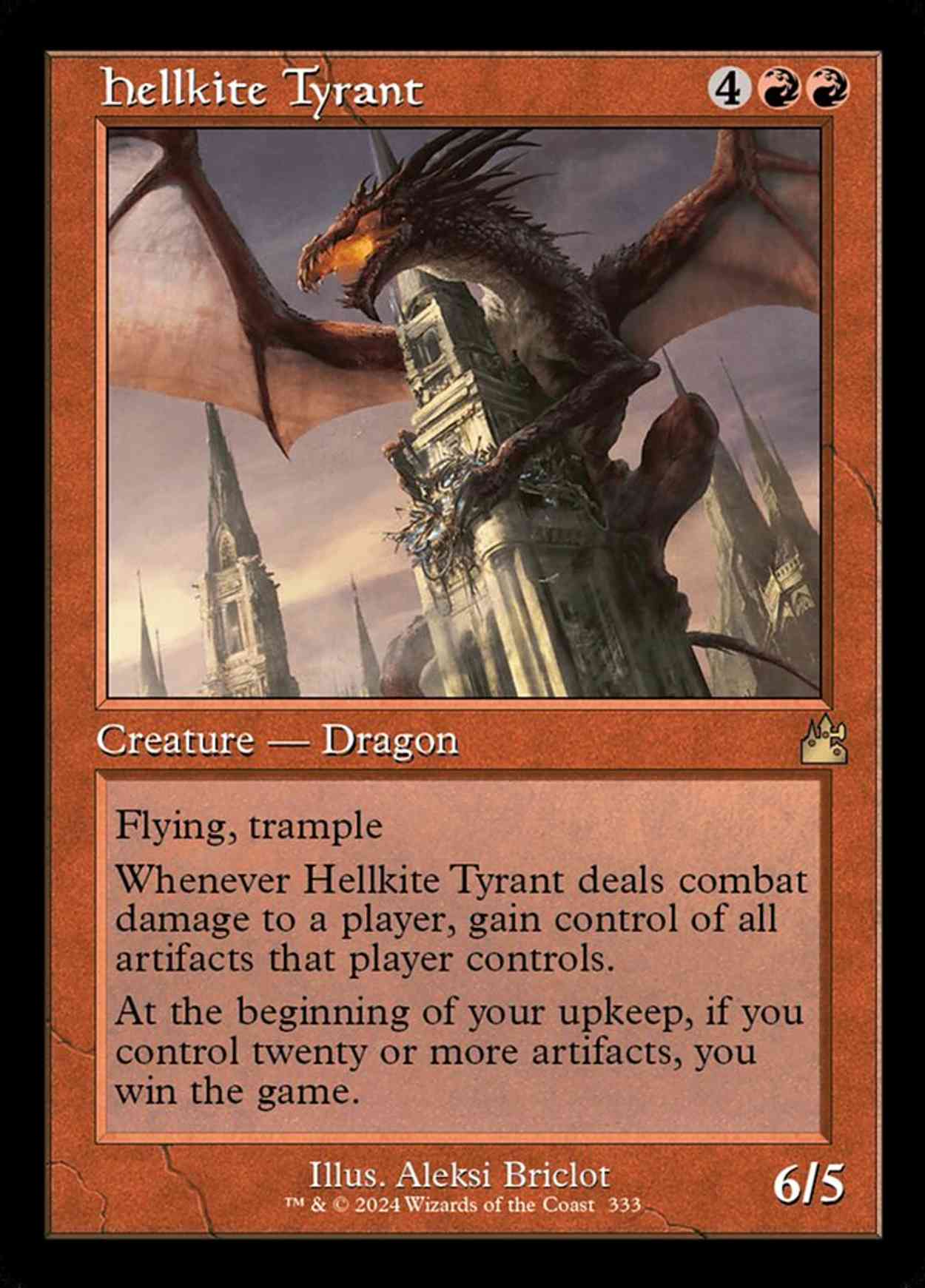 Hellkite Tyrant (Retro Frame) magic card front