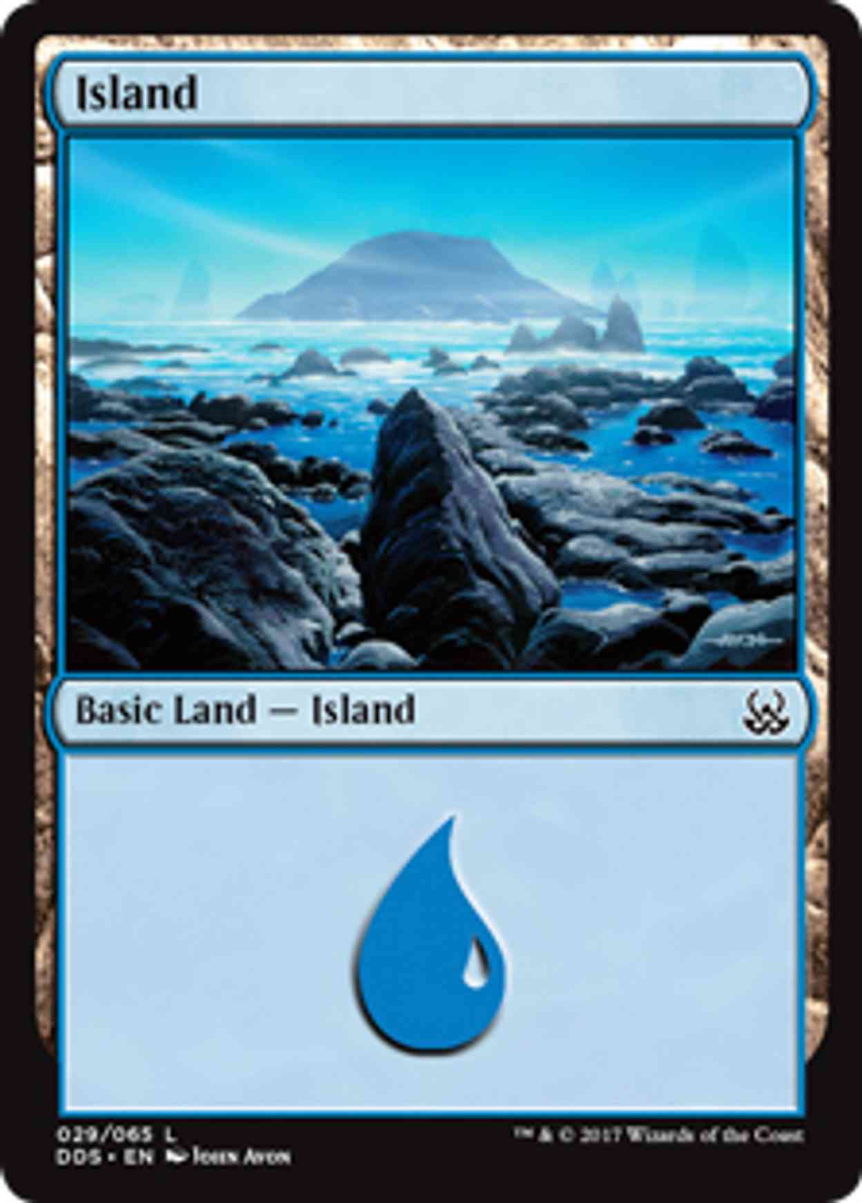 Island (29) magic card front