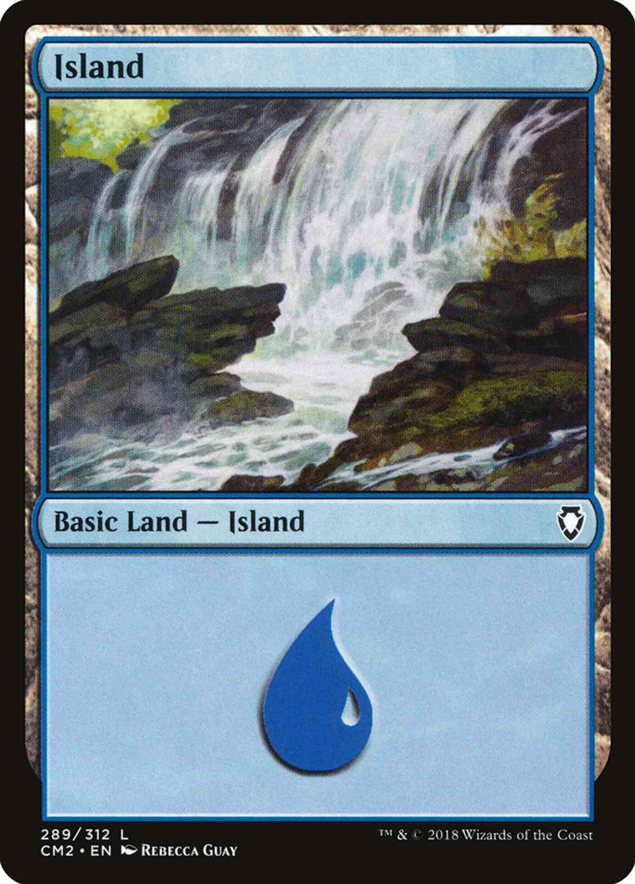 Island (289) magic card front