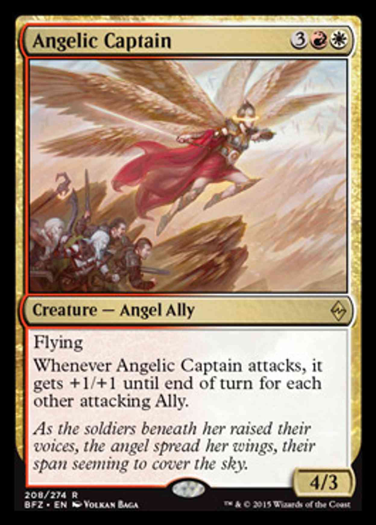 Angelic Captain magic card front
