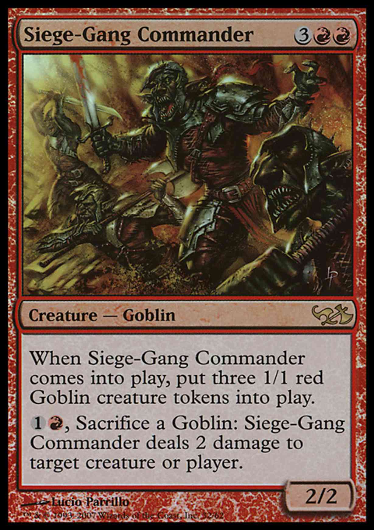 Siege-Gang Commander magic card front