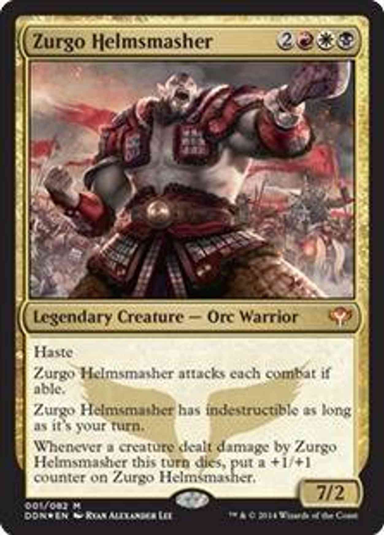 Zurgo Helmsmasher magic card front