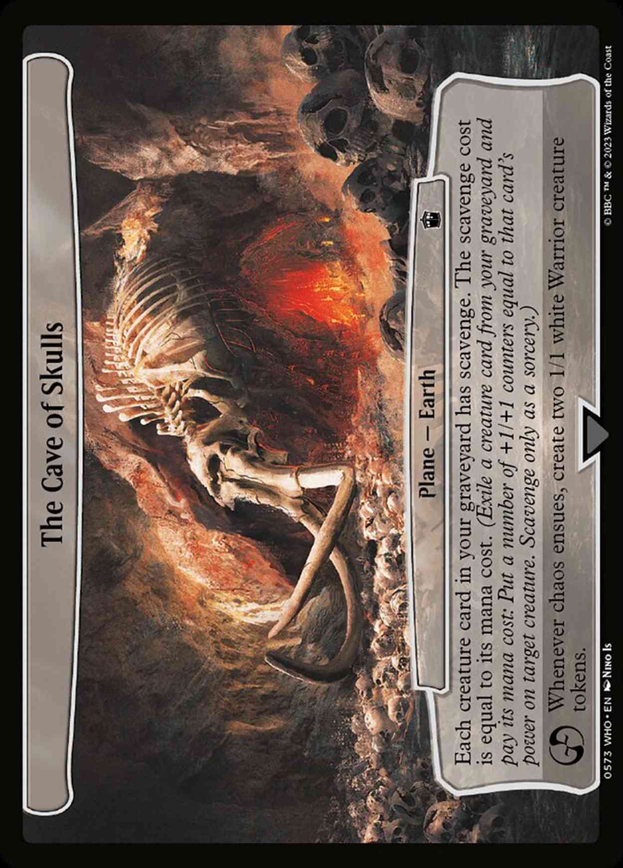 The Cave of Skulls magic card front