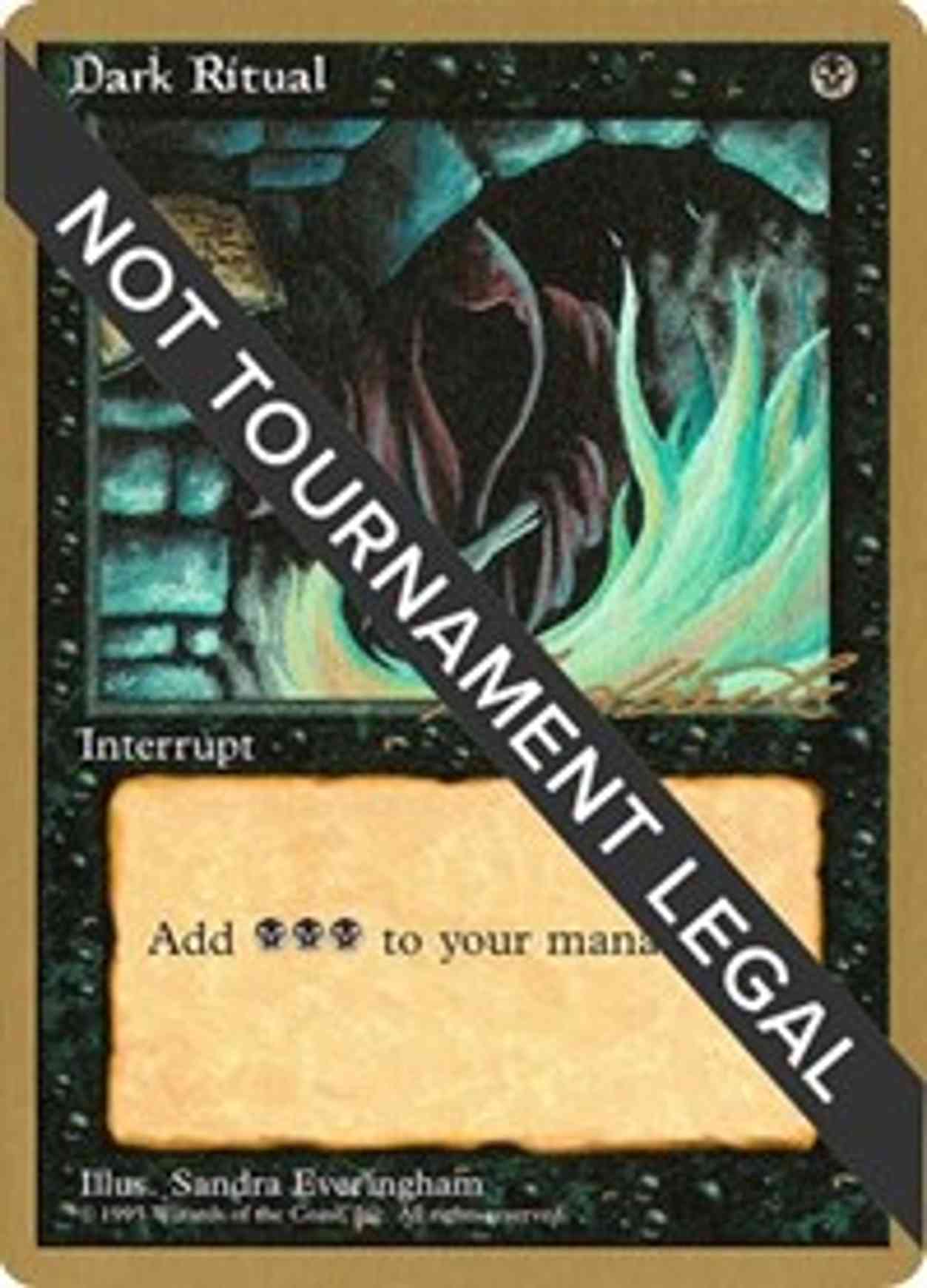 Dark Ritual - 1996 Leon Lindback (4ED) magic card front