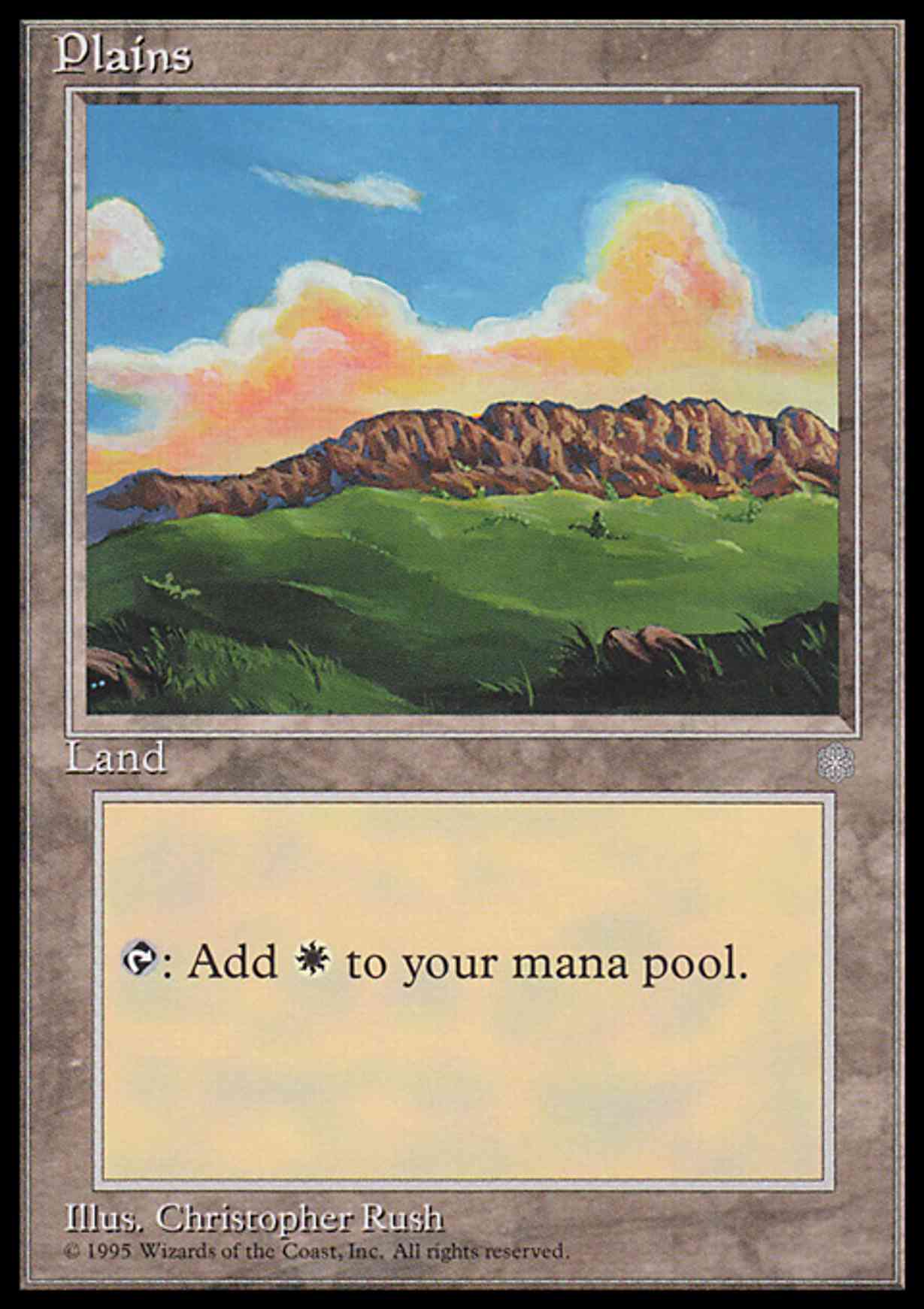 Plains (343) magic card front