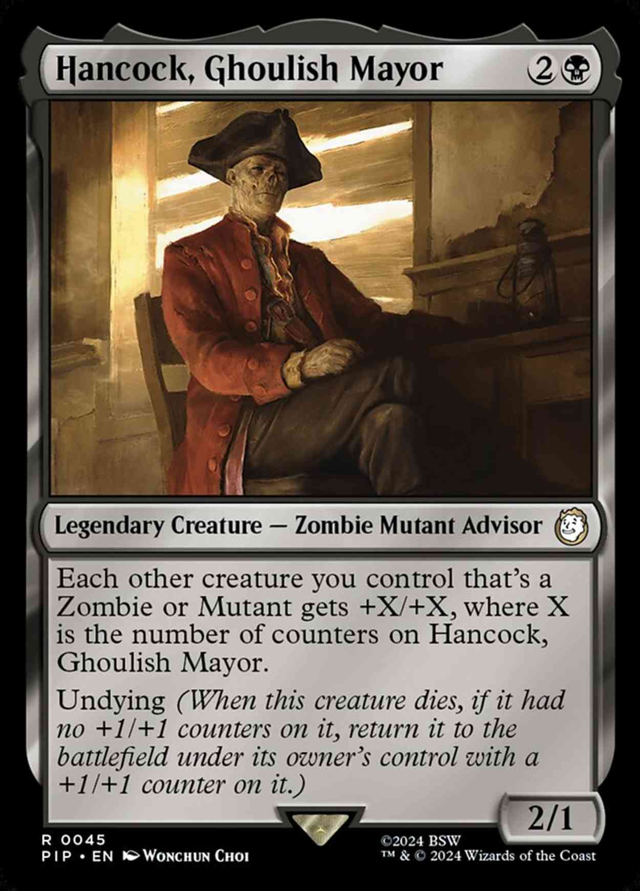 Hancock, Ghoulish Mayor magic card front