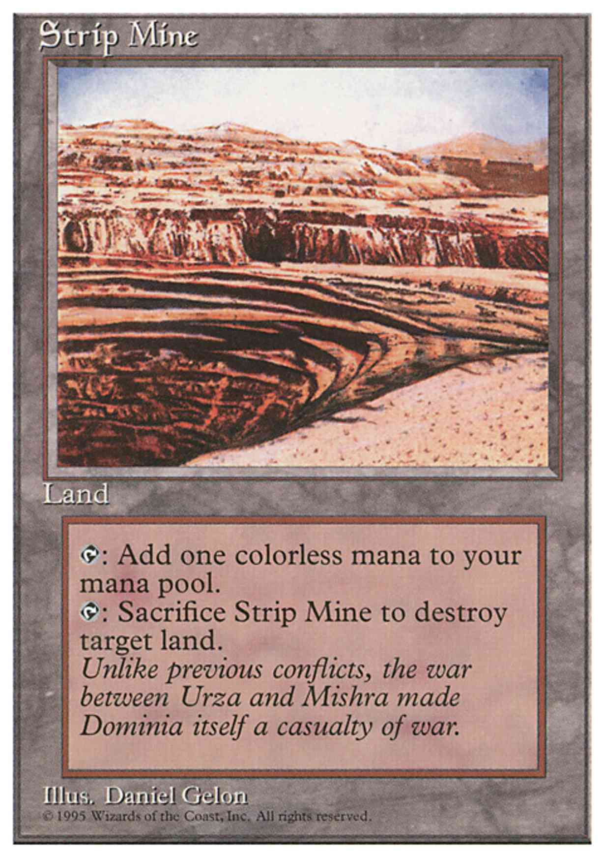 Strip Mine magic card front