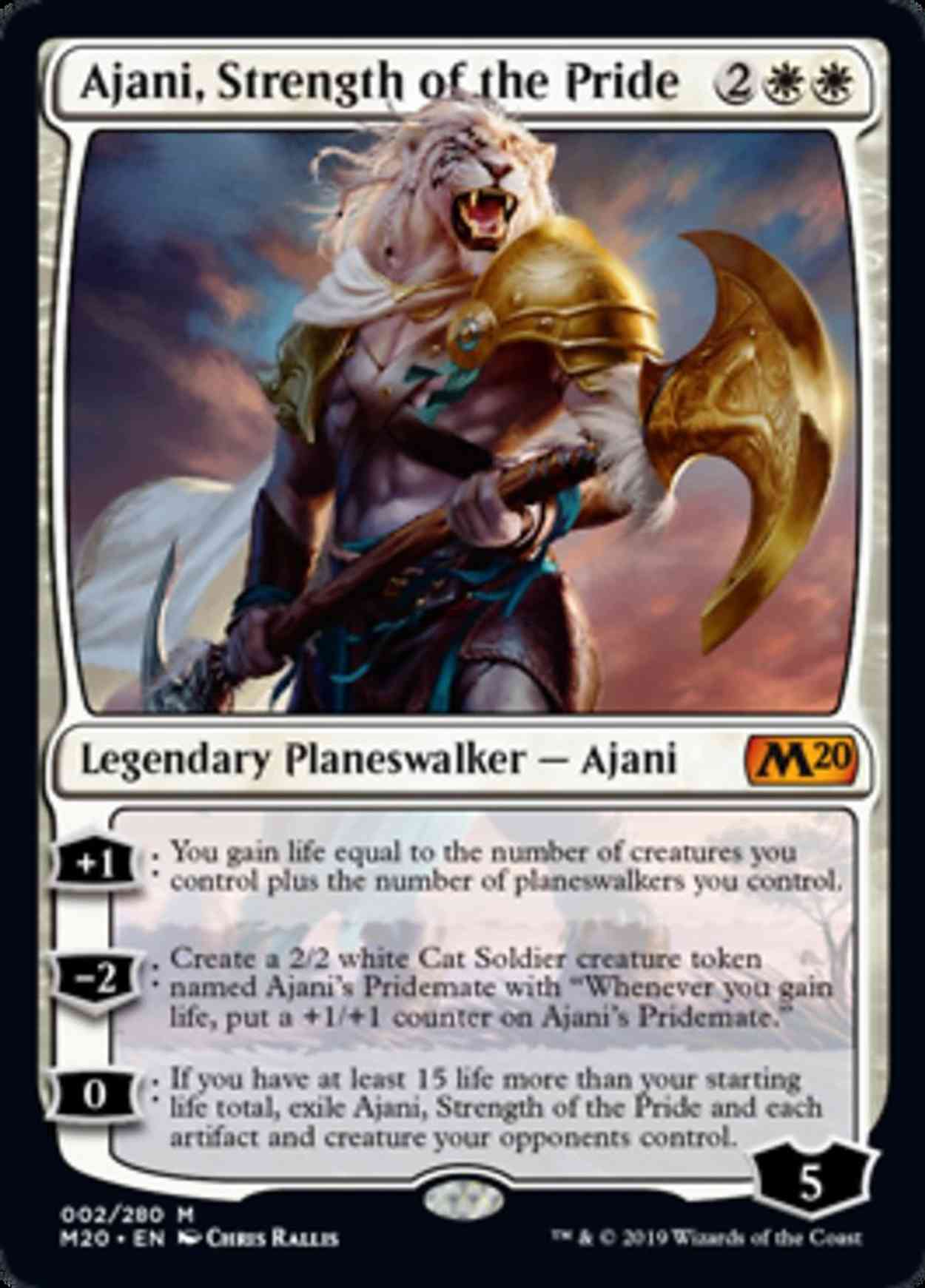 Ajani, Strength of the Pride magic card front
