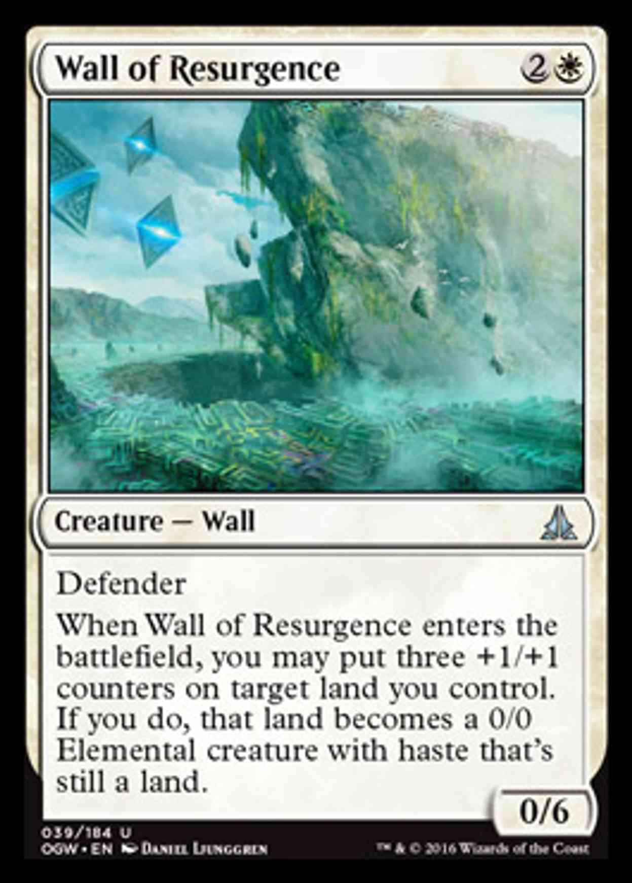 Wall of Resurgence magic card front