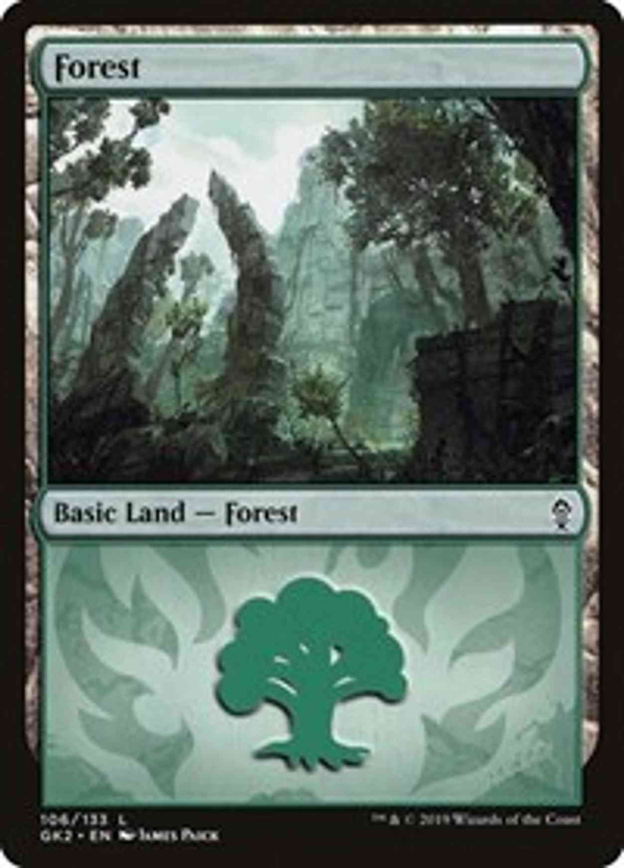 Forest (106) magic card front