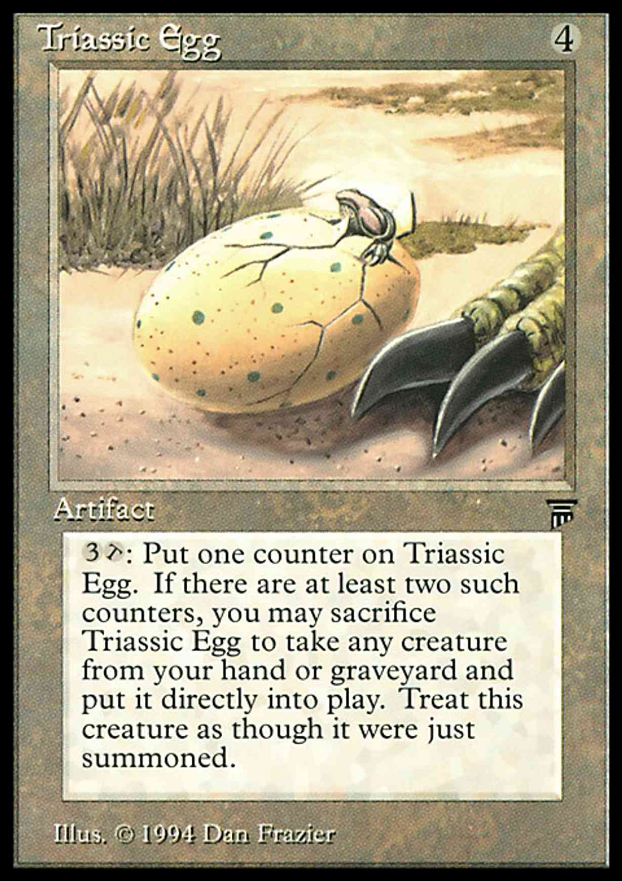 Triassic Egg magic card front